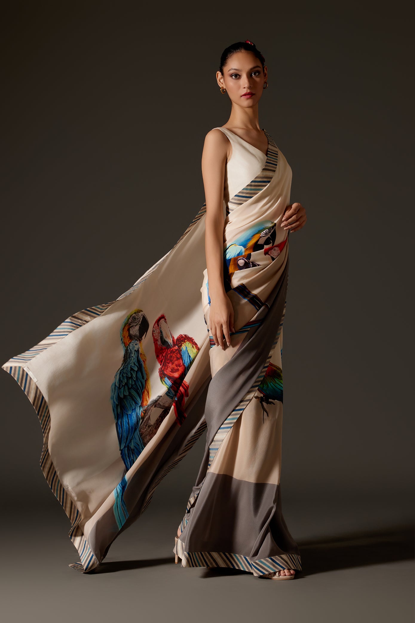 Elegant Crepe Saree
