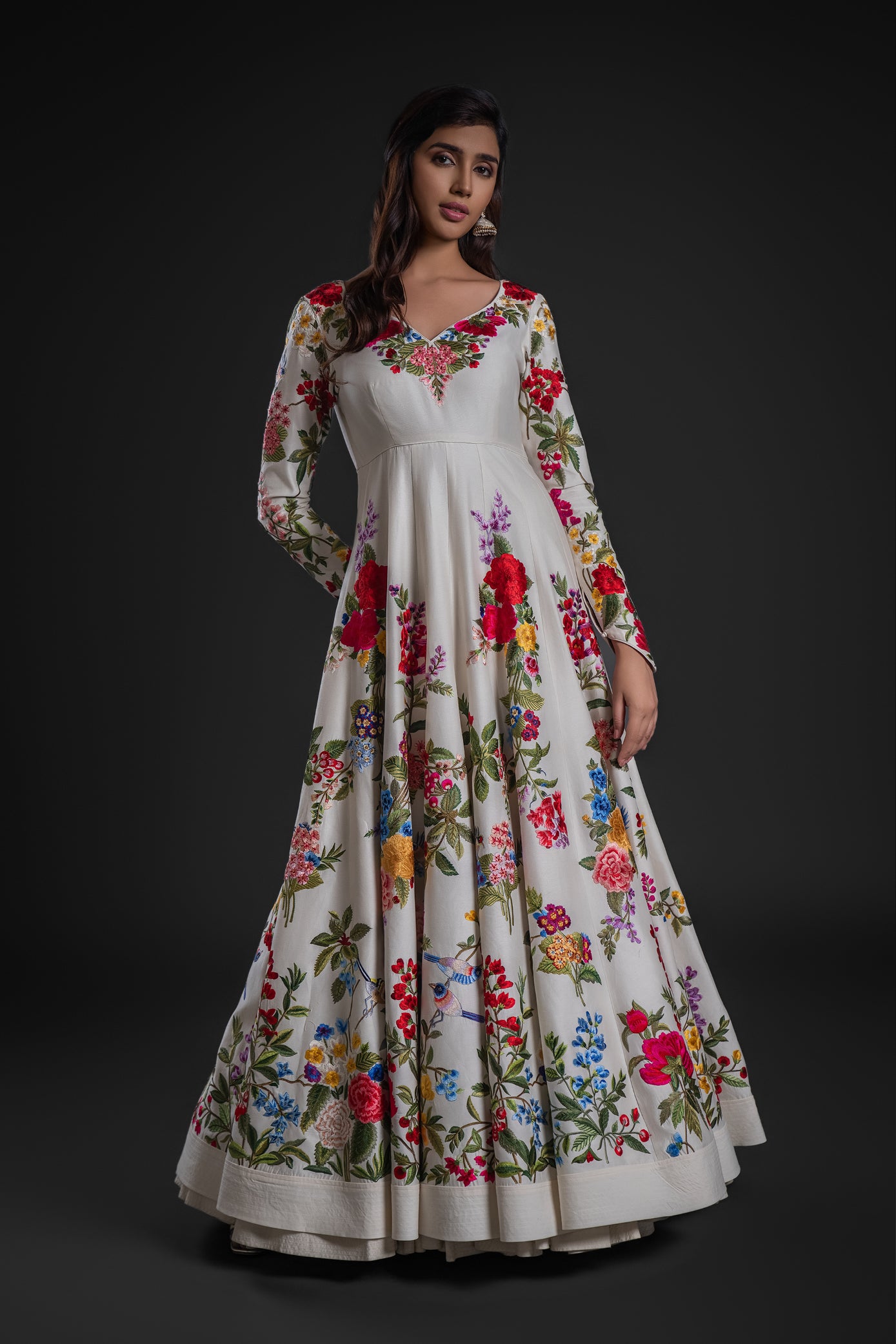 Ivory Anarkali Set