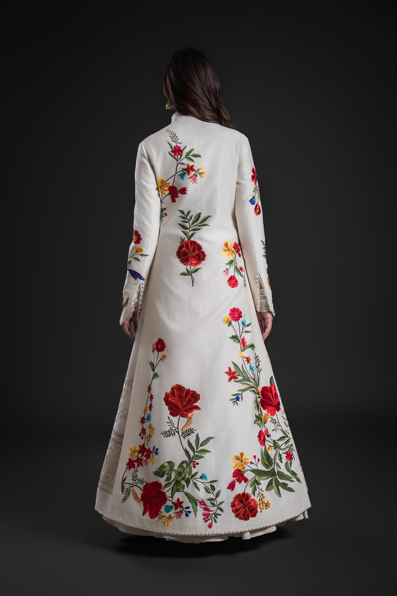Elegant Ivory Long Jacket
