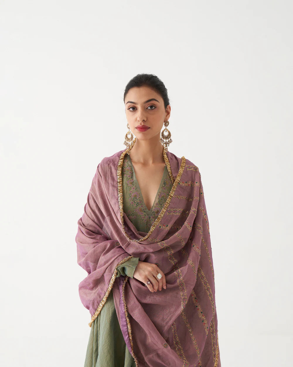 Kiara - Tissue chanderi anarkali