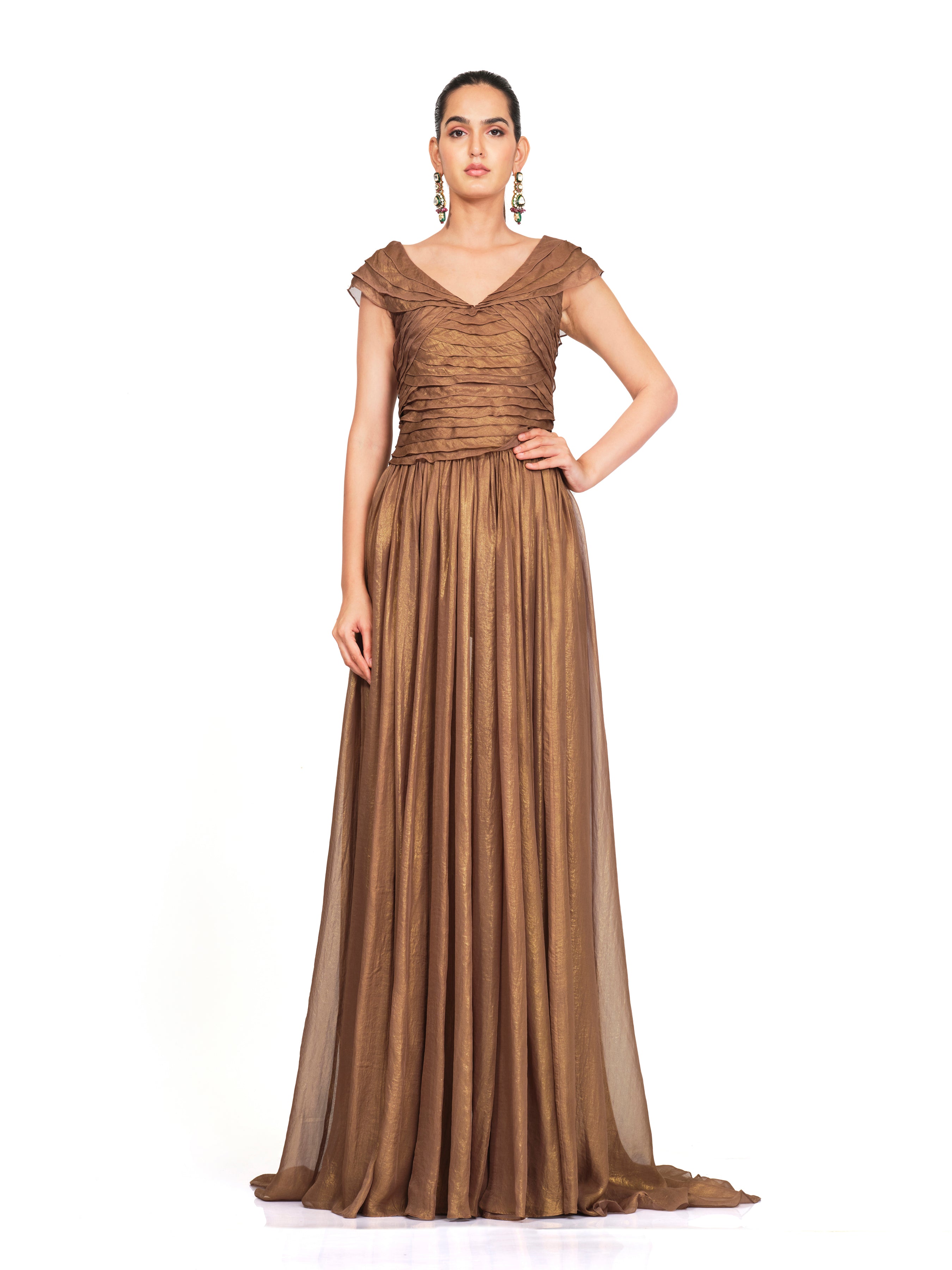 Metallic Copper Gown