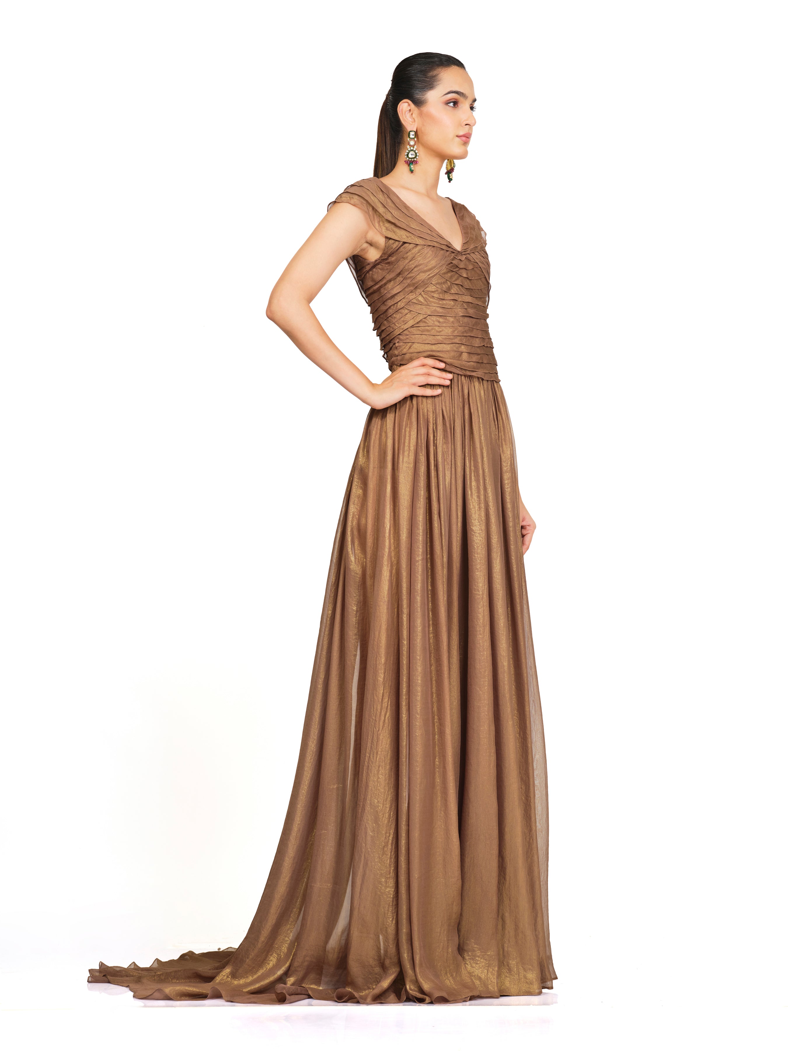 Metallic Copper Gown