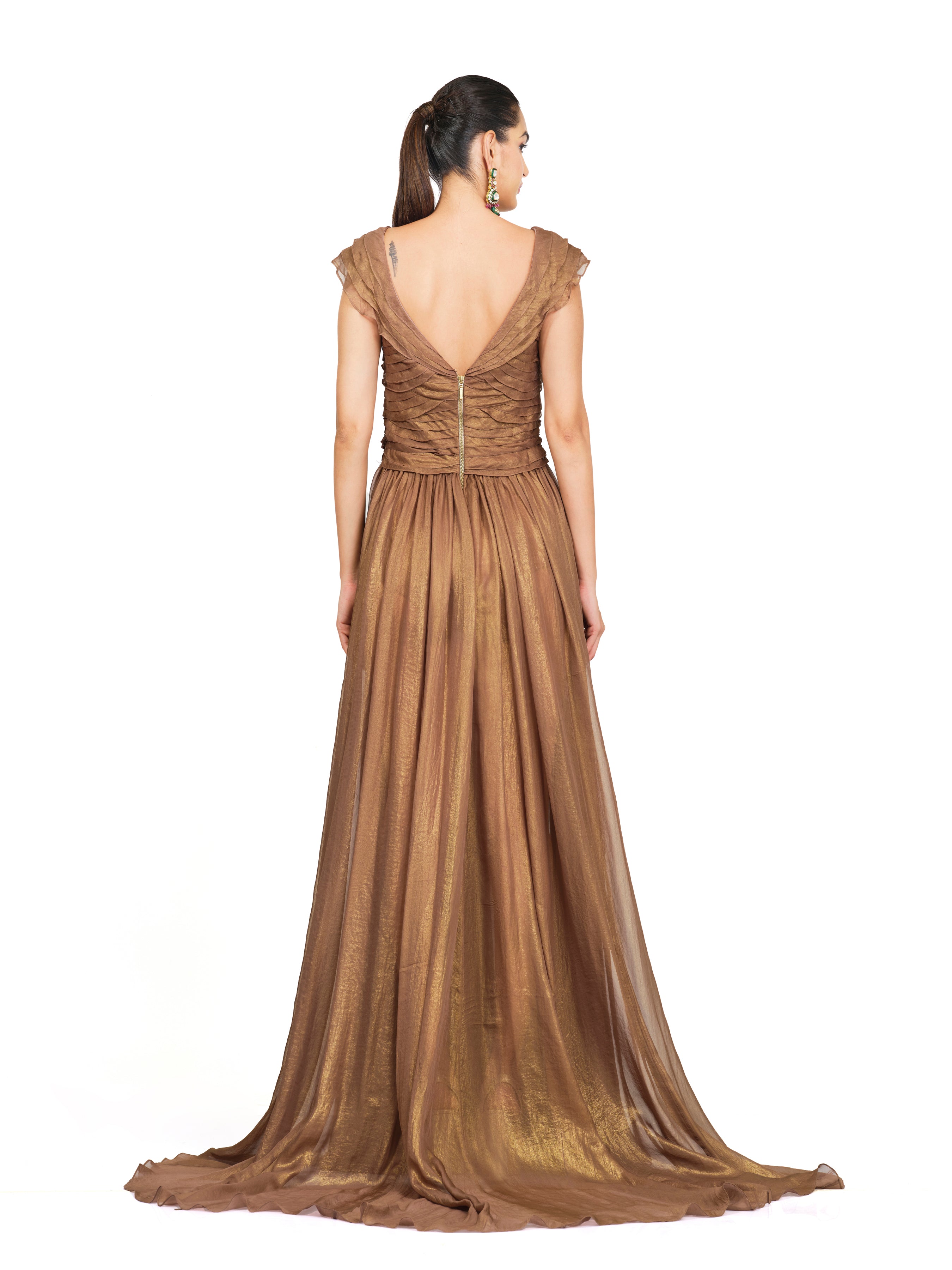 Metallic Copper Gown