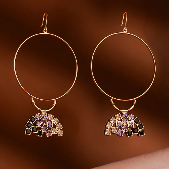 Violet Empire Hoop Earrings