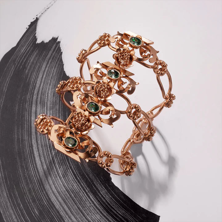 Victoria's Crest Crystal Cuff