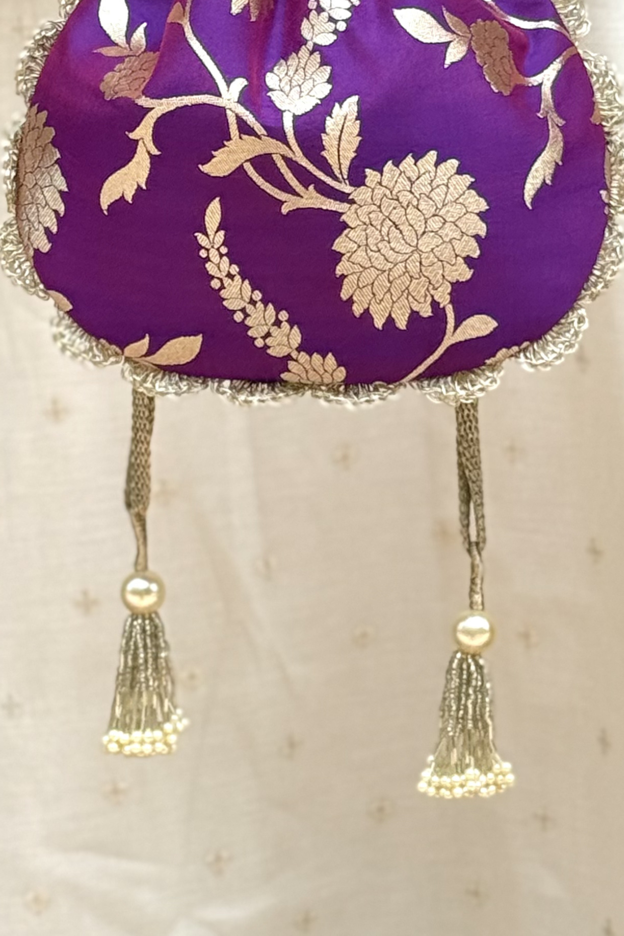 Satrangi Banarasi Potli - Purple