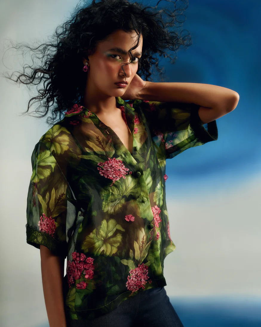 Organza Printed Shirt