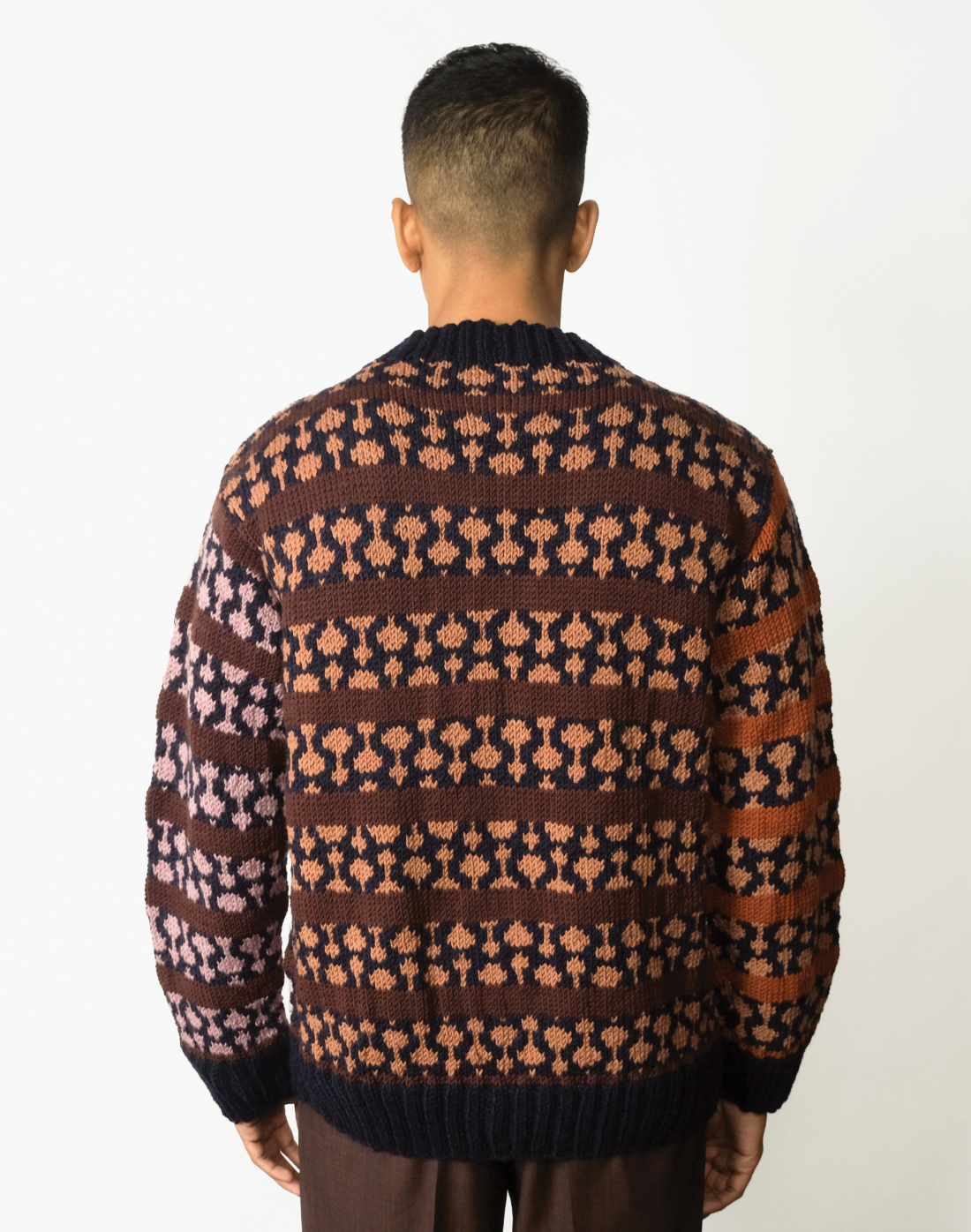 Jacquard Jigsaw Cardigan