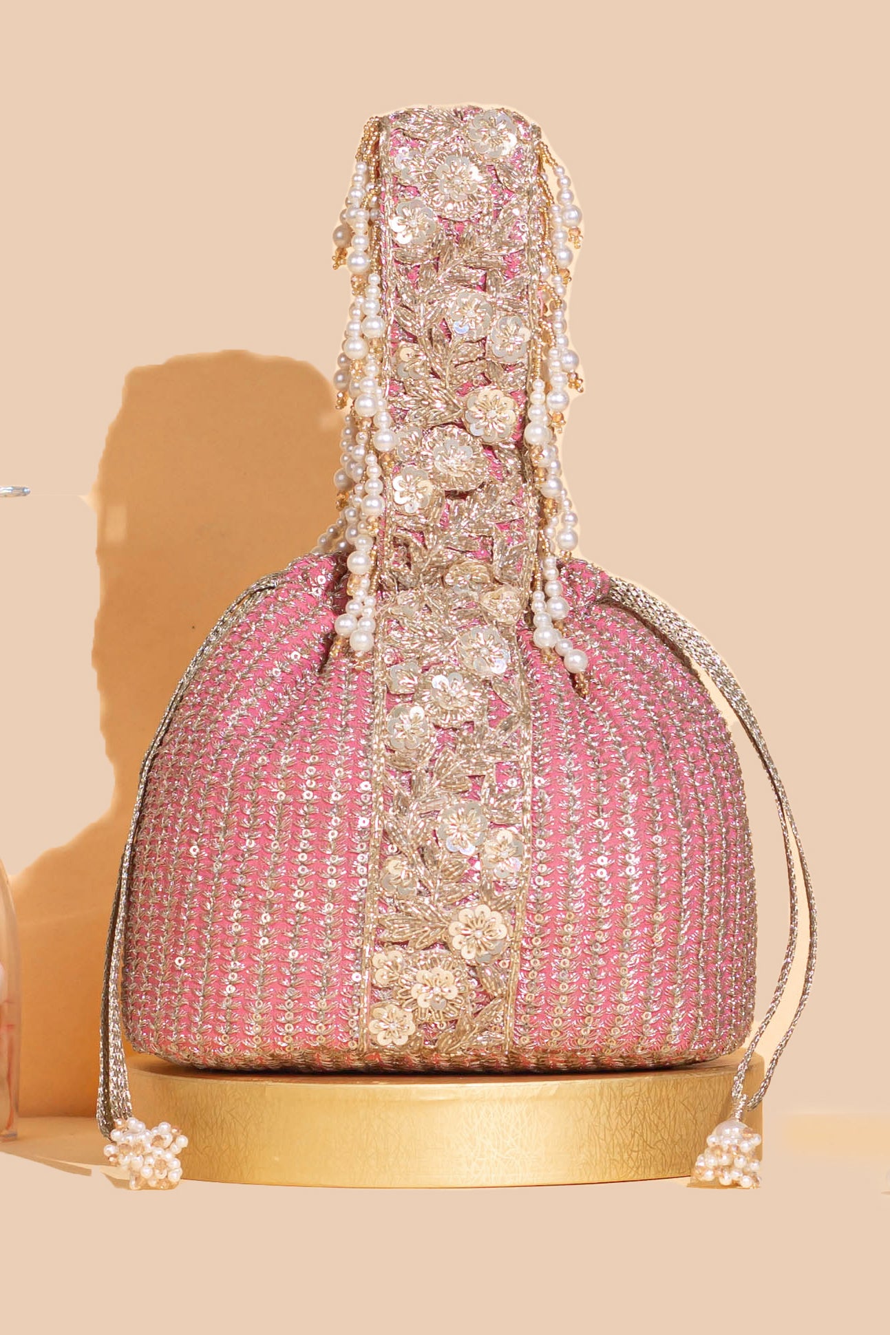 Tara Pink Bucket Bag