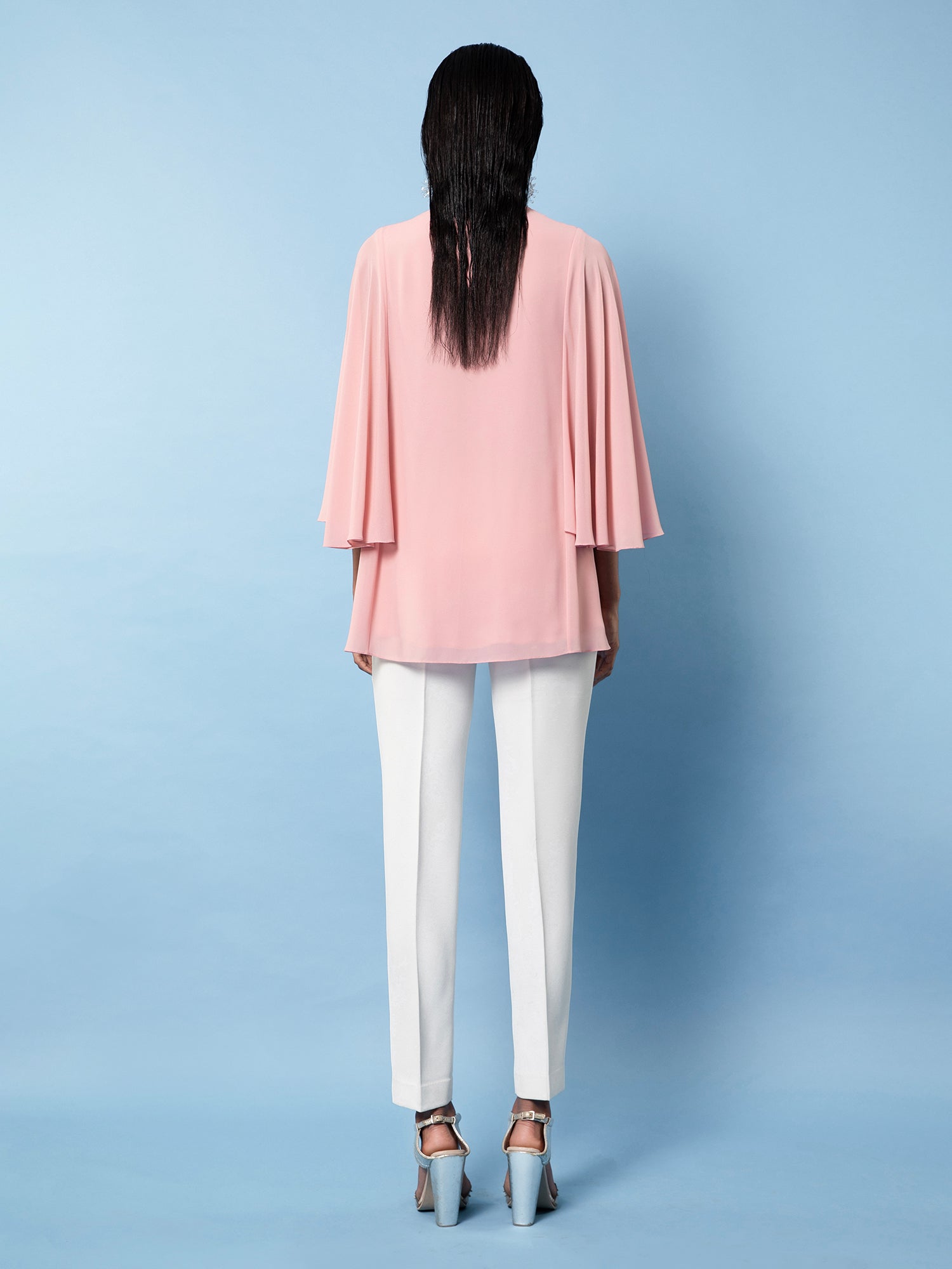 Blush Pink Georgette Top
