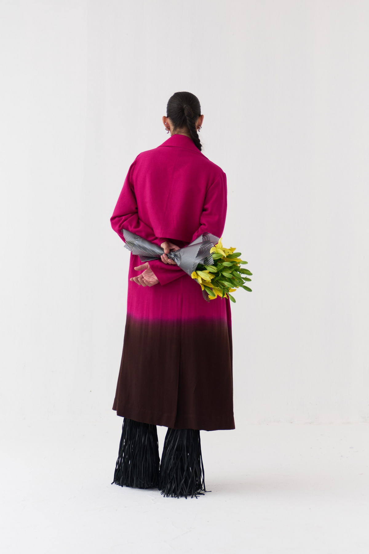 Applique Woollen Dress Co-ord (set Of 2)