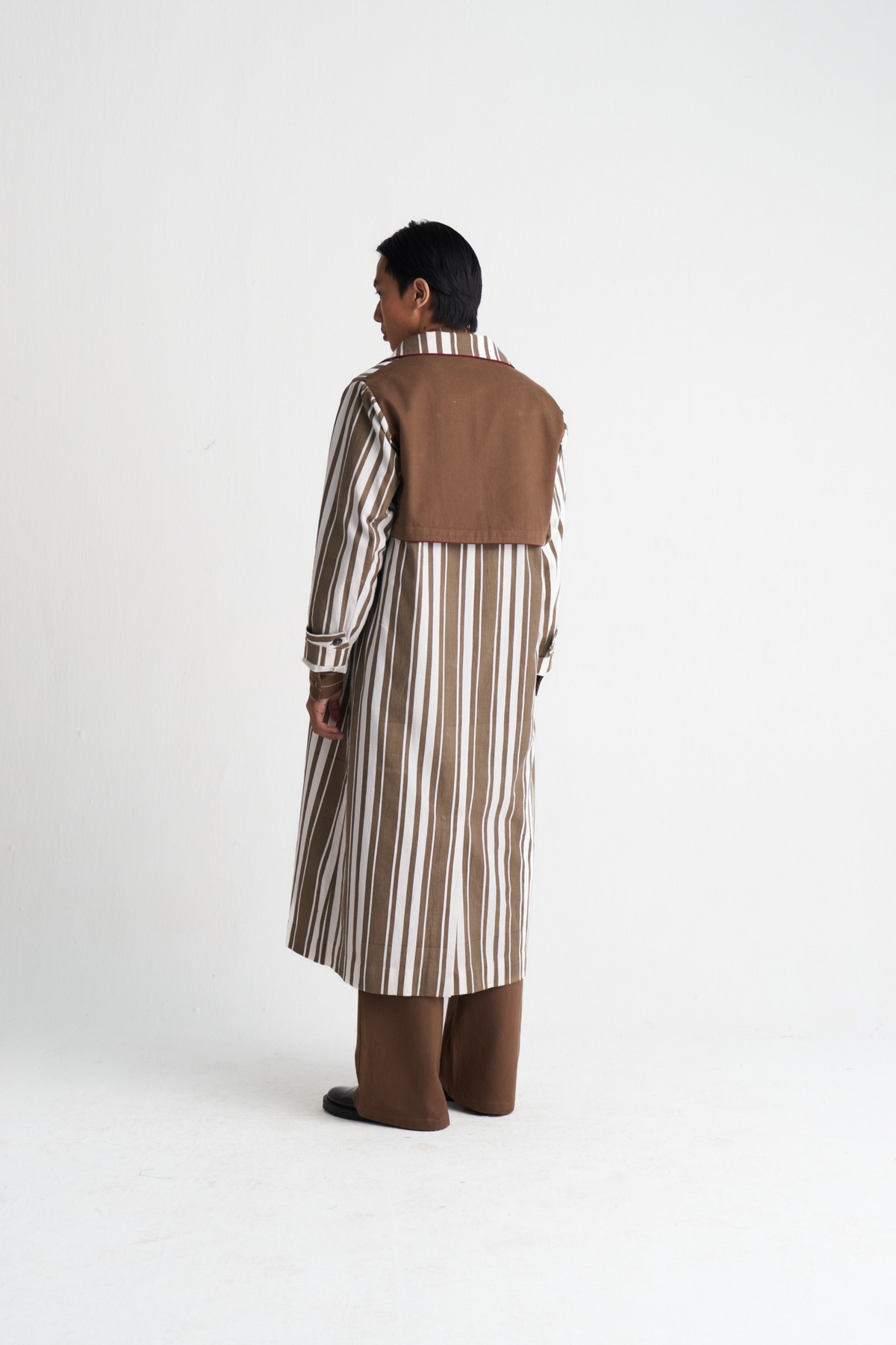 Stripe Trench Co-ord (set Of 3)