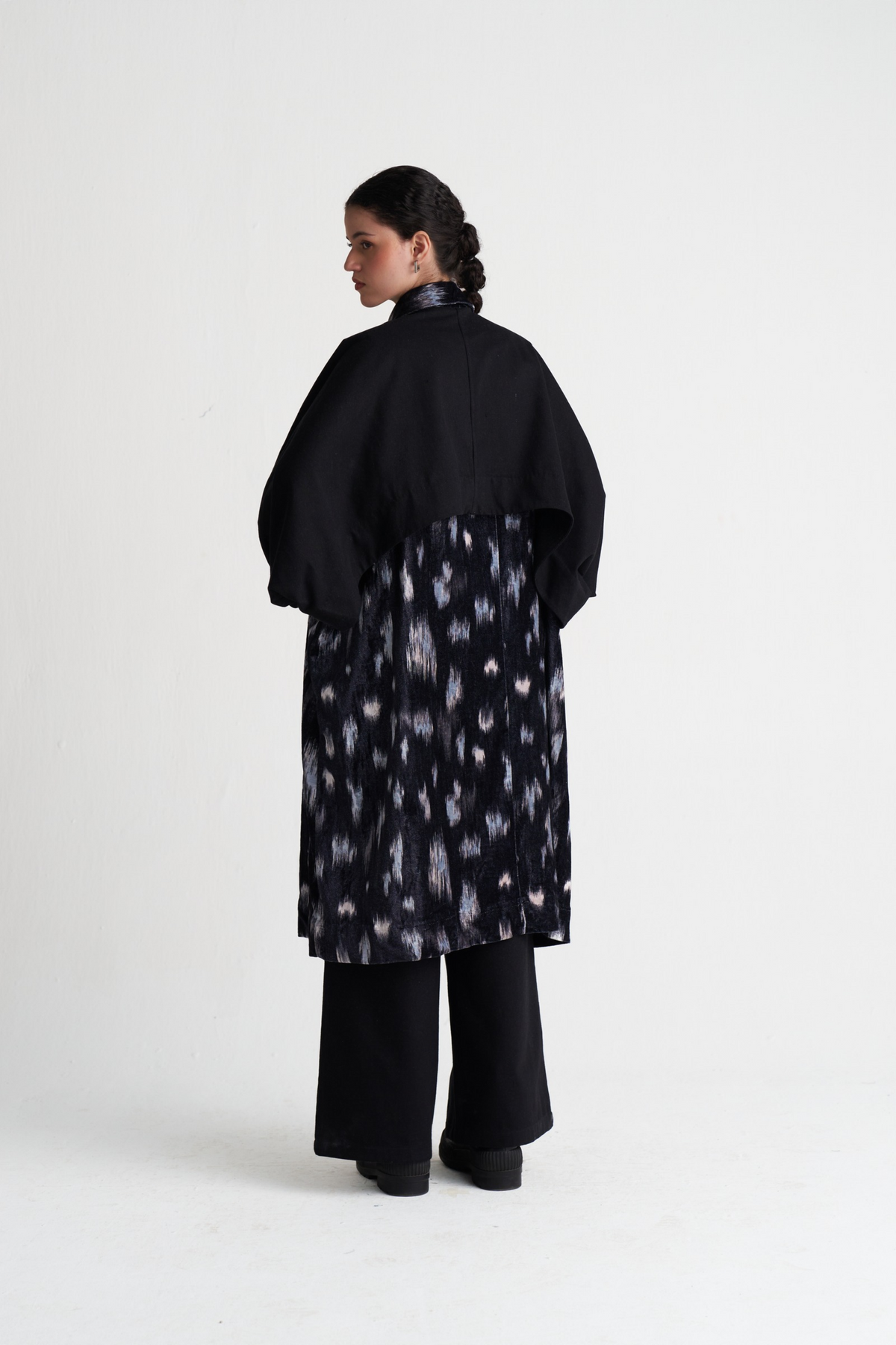 Ikat Print Bat Sleeve Jacket Co-ord (set Of 2)