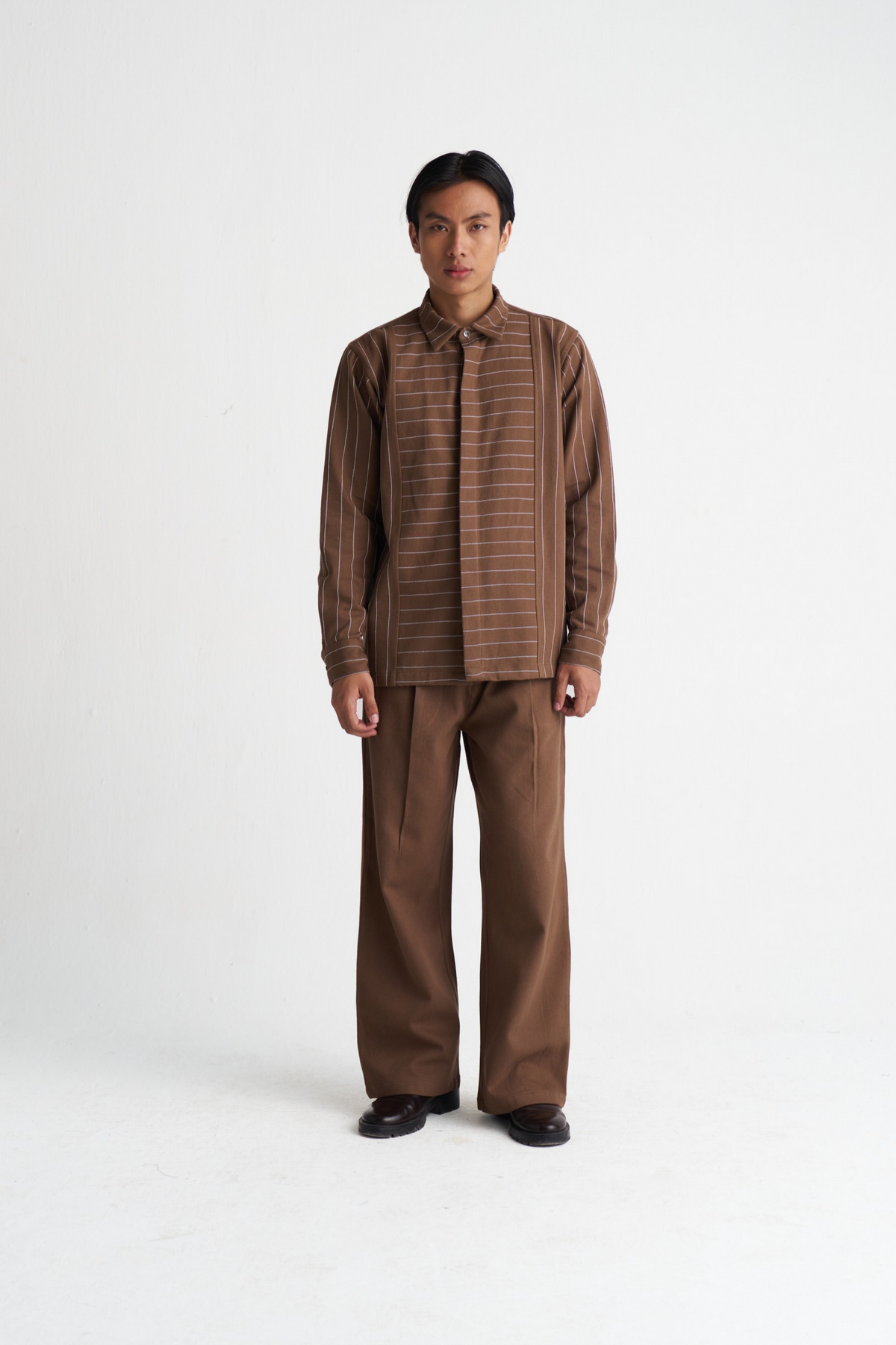 Linear Emb. Denim Shirt