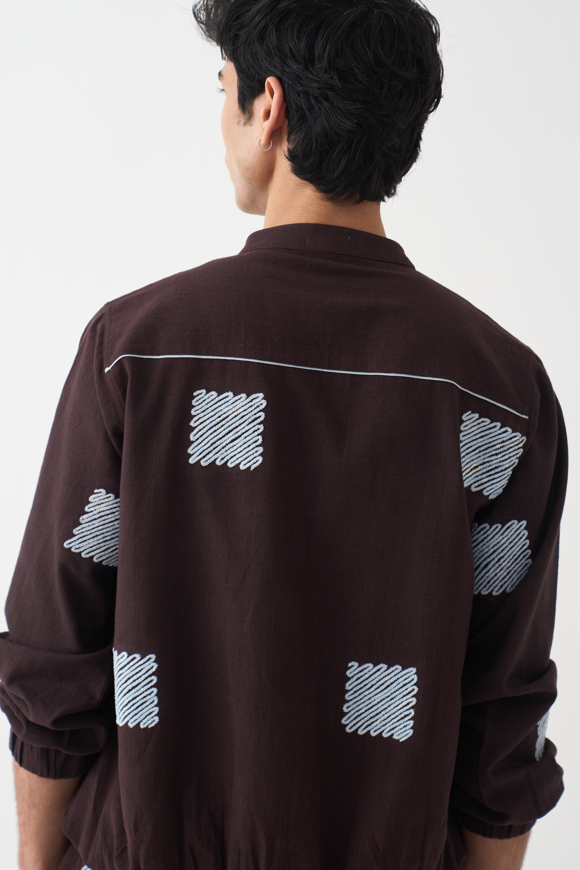 Emb. Bomber Jacket Co-ord