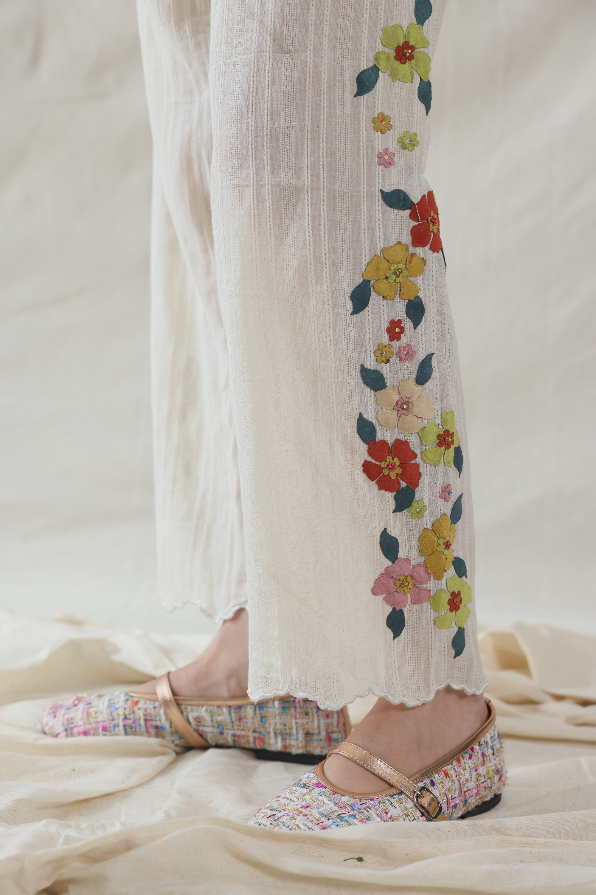 Hand Woven Cotton Silk Bottom