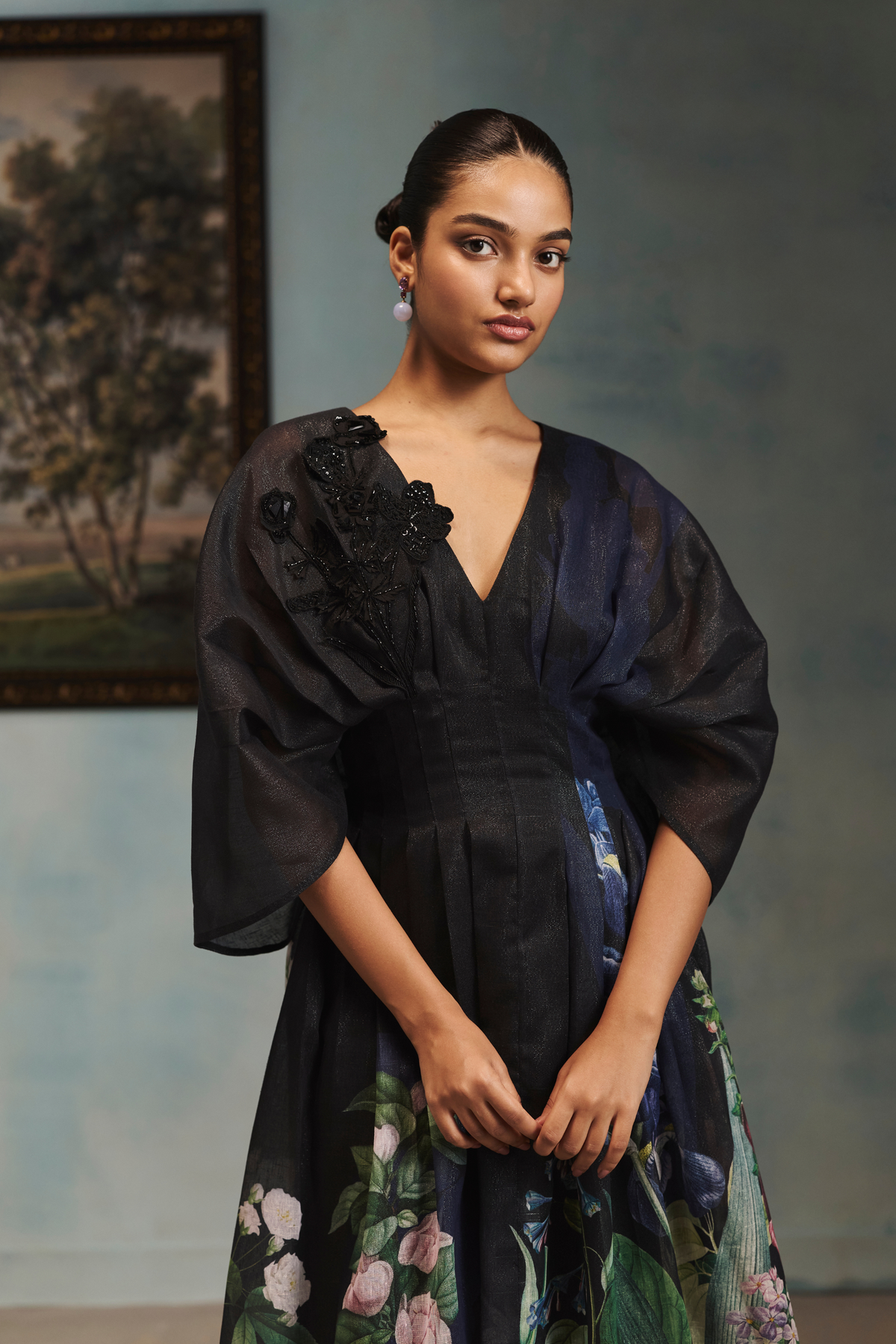 Veinna Onyx Bloom Dress