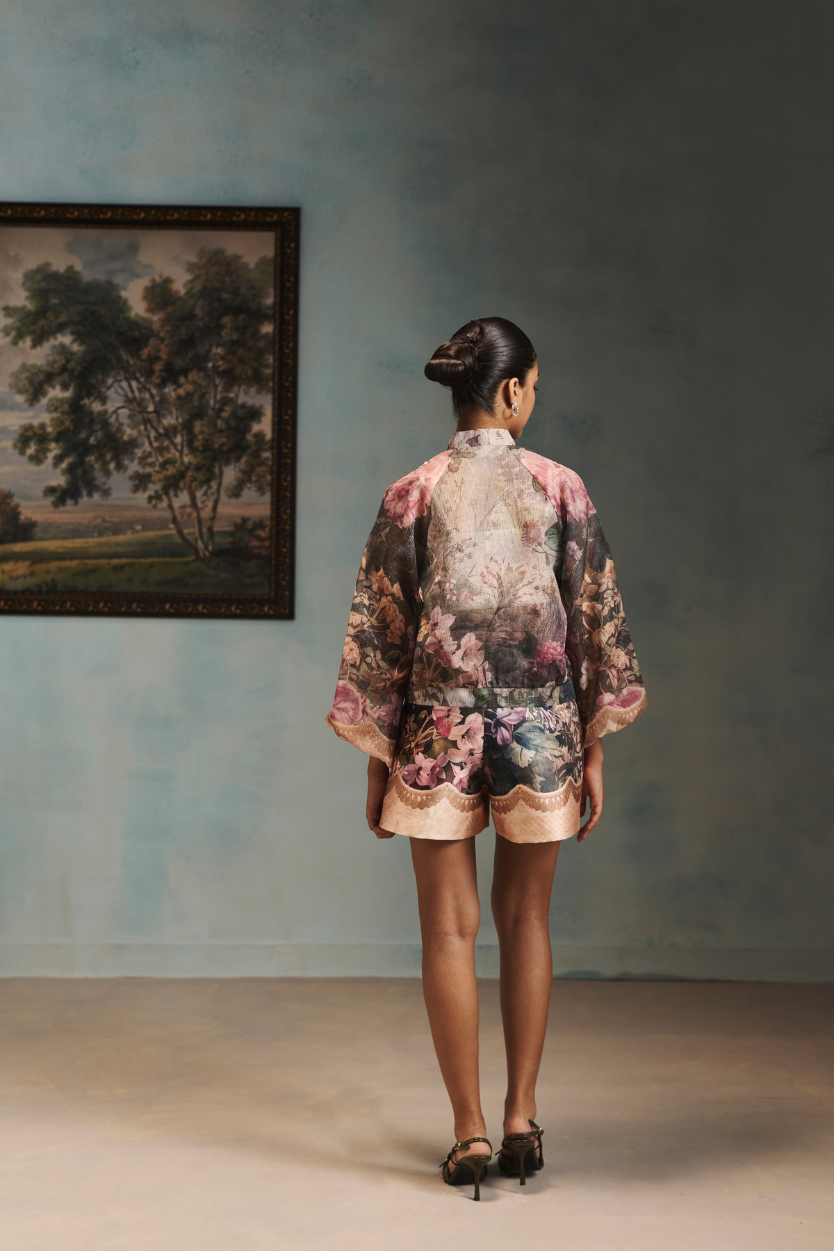 Veinna Silvermist Bomber Jacket Set