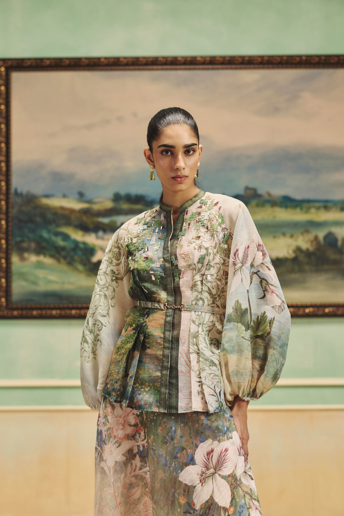 Veinna Linnet Top And Skirt