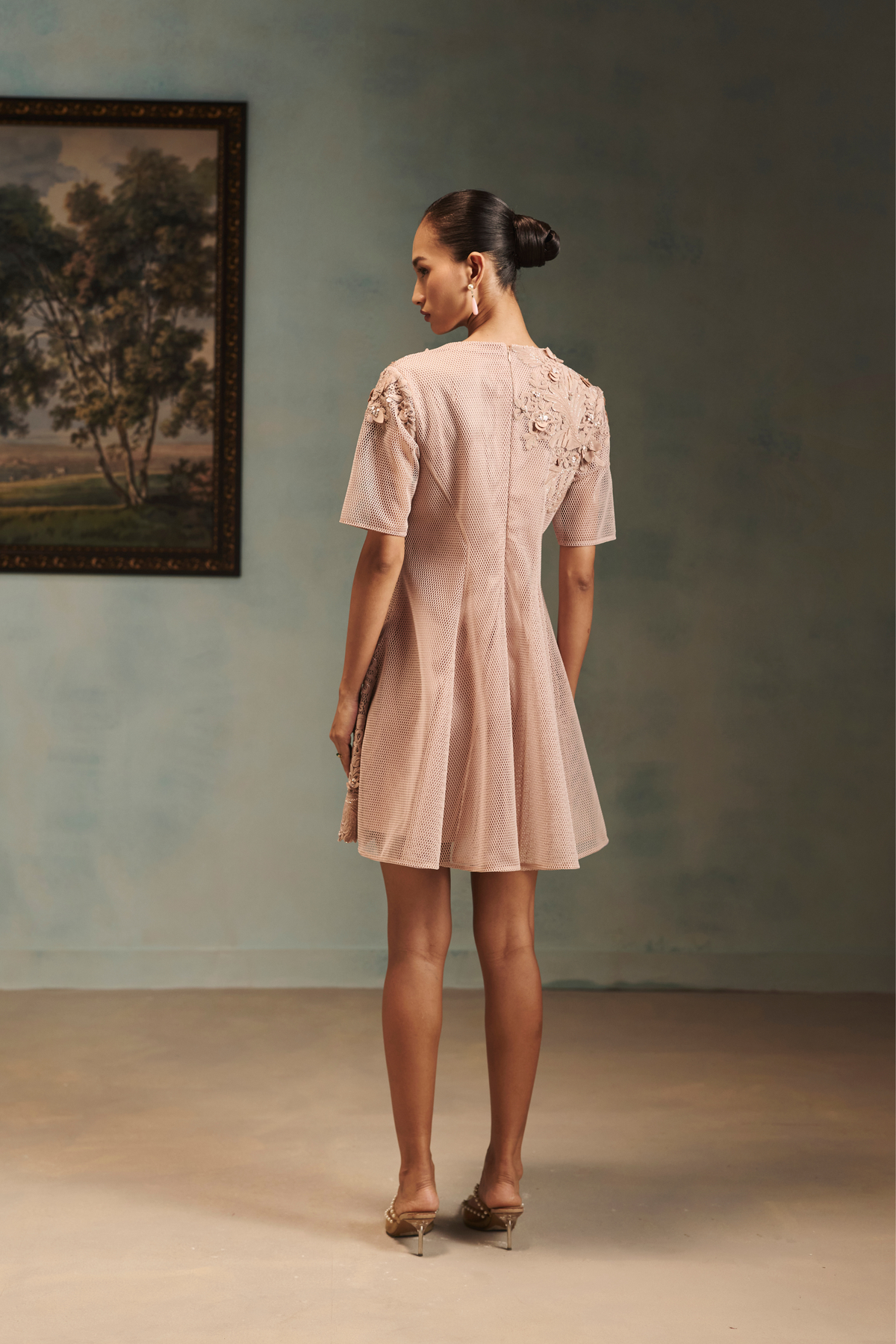 Veinna Champagne Bloom Dress