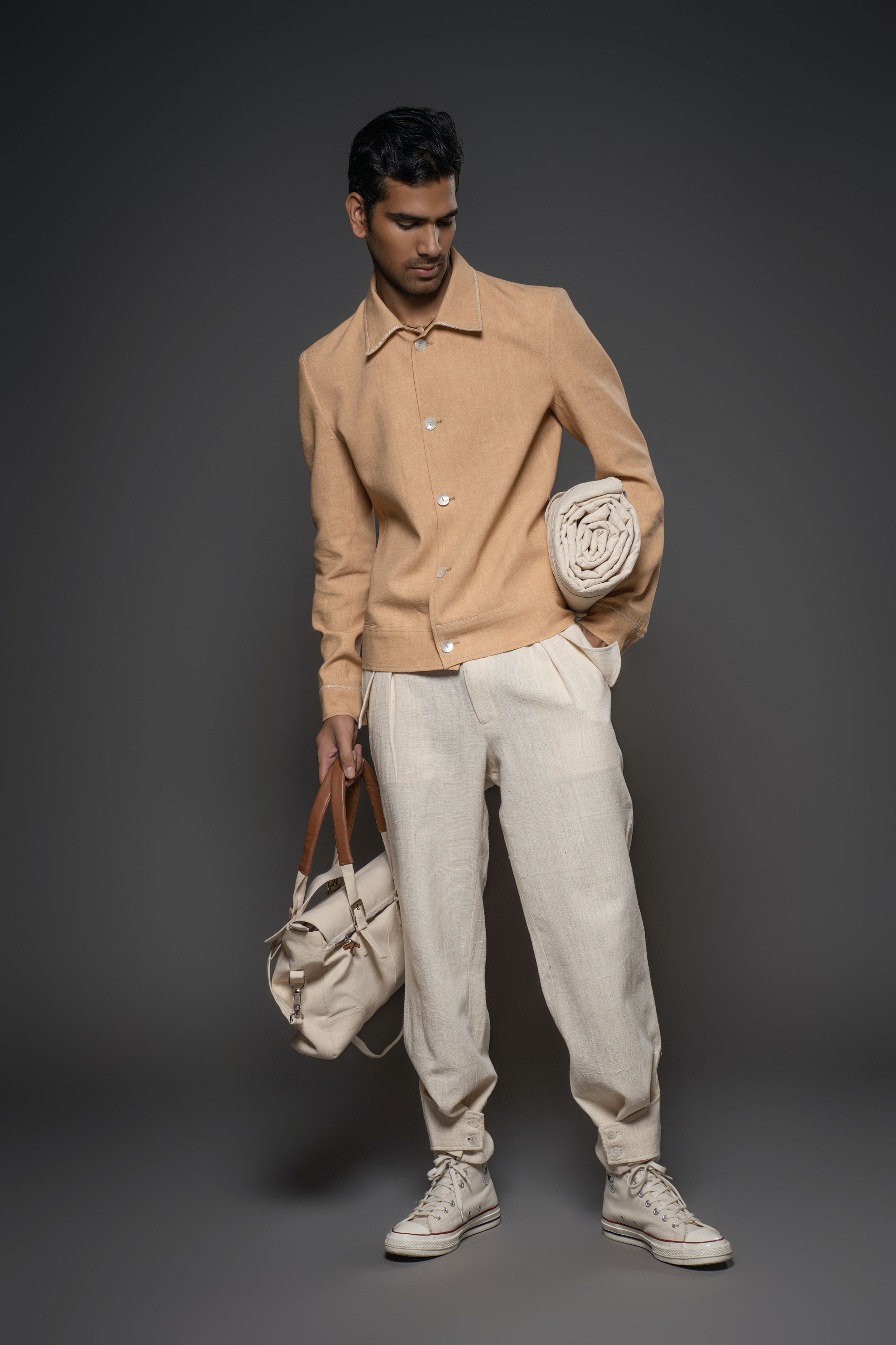 Beige Canvas Jacket