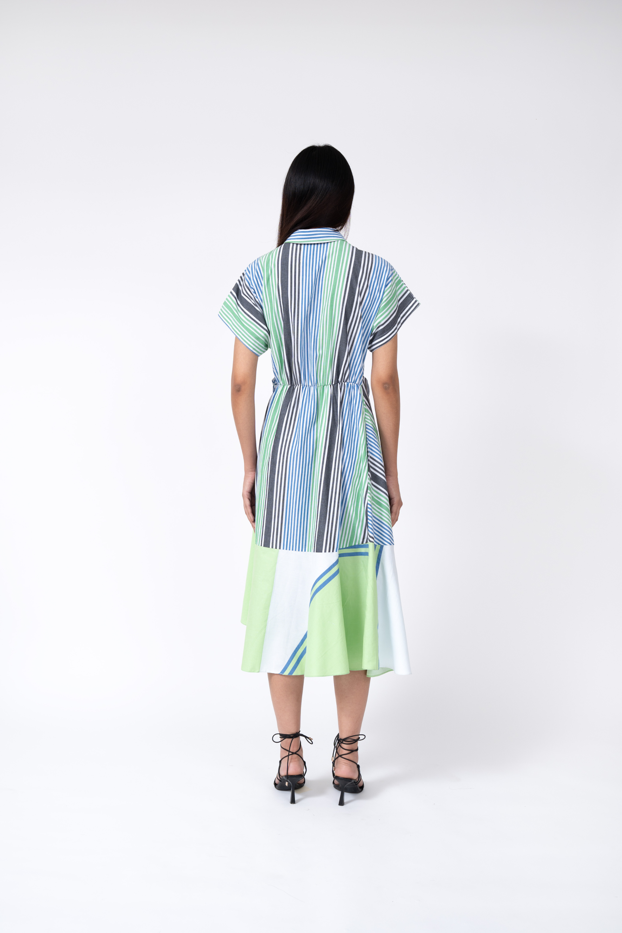 Multi Stripe Srunch Dress
