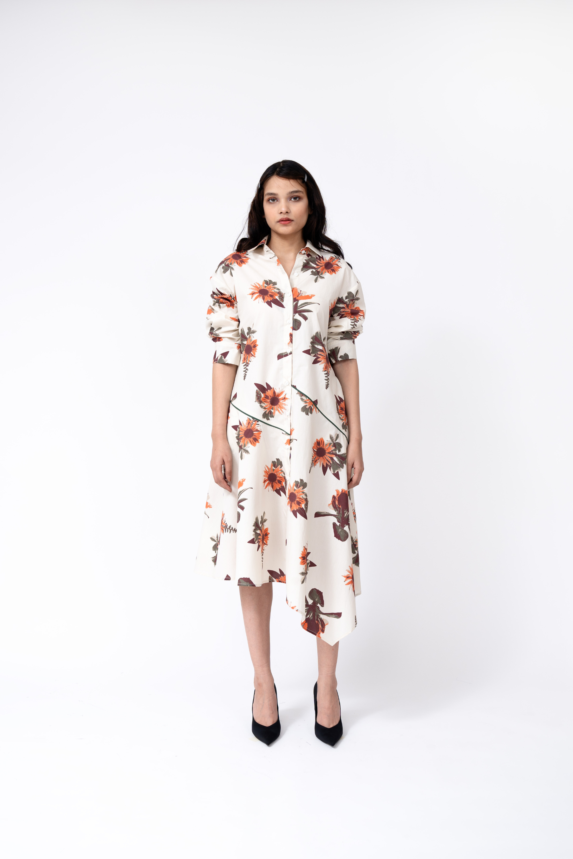 Bouquet New Slide Shirt Dress