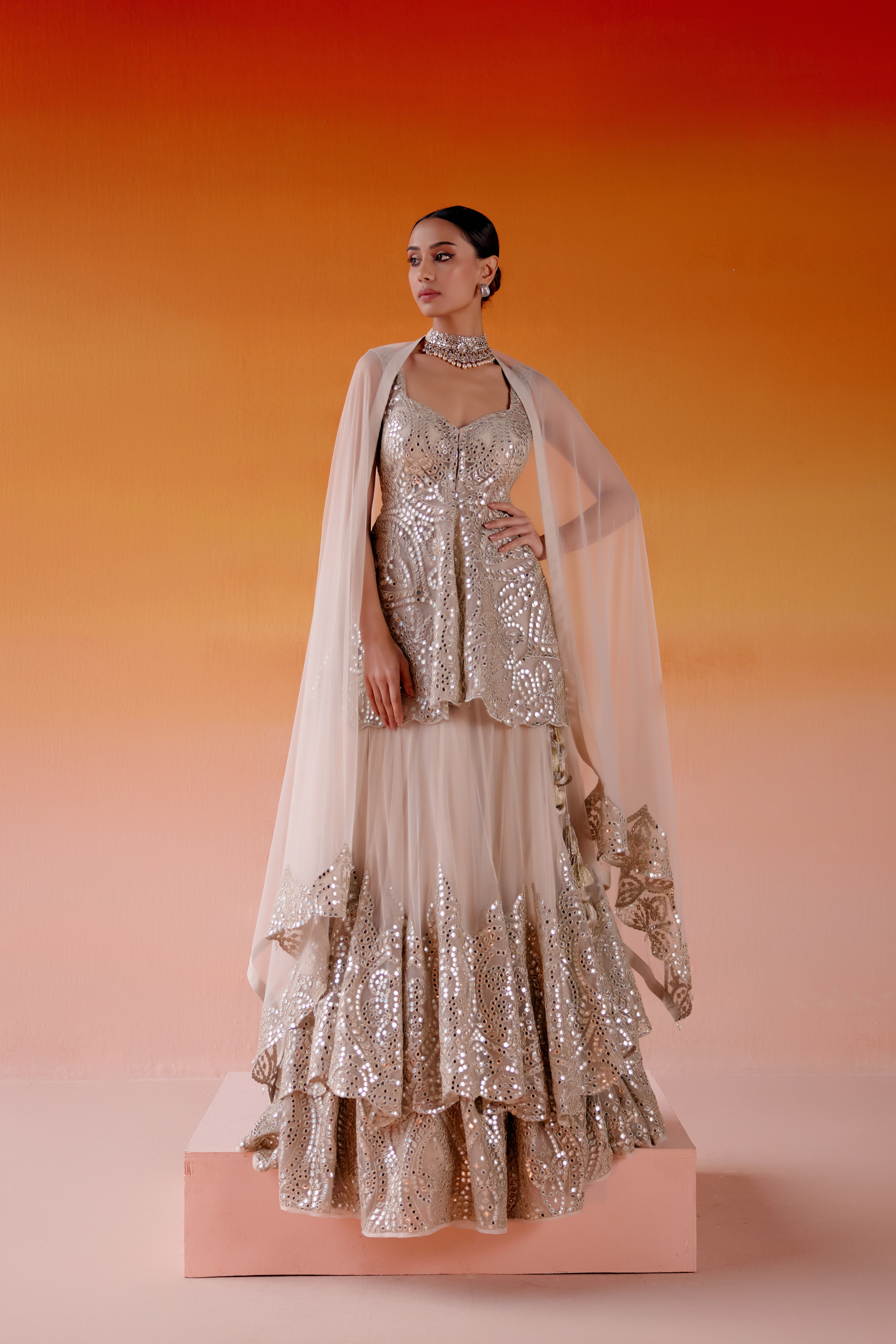 Layered Lehenga