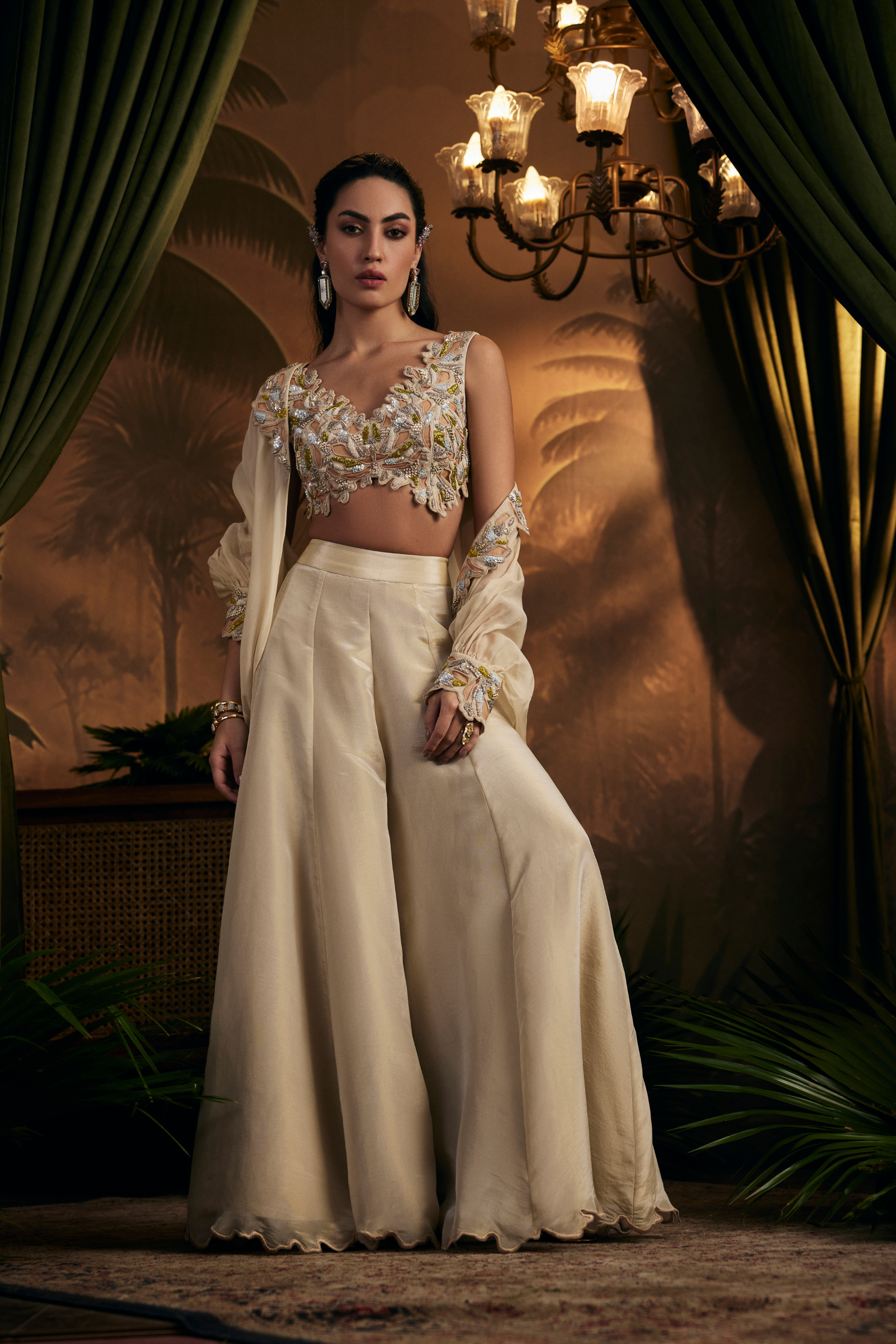 Embroidered Sharara Set