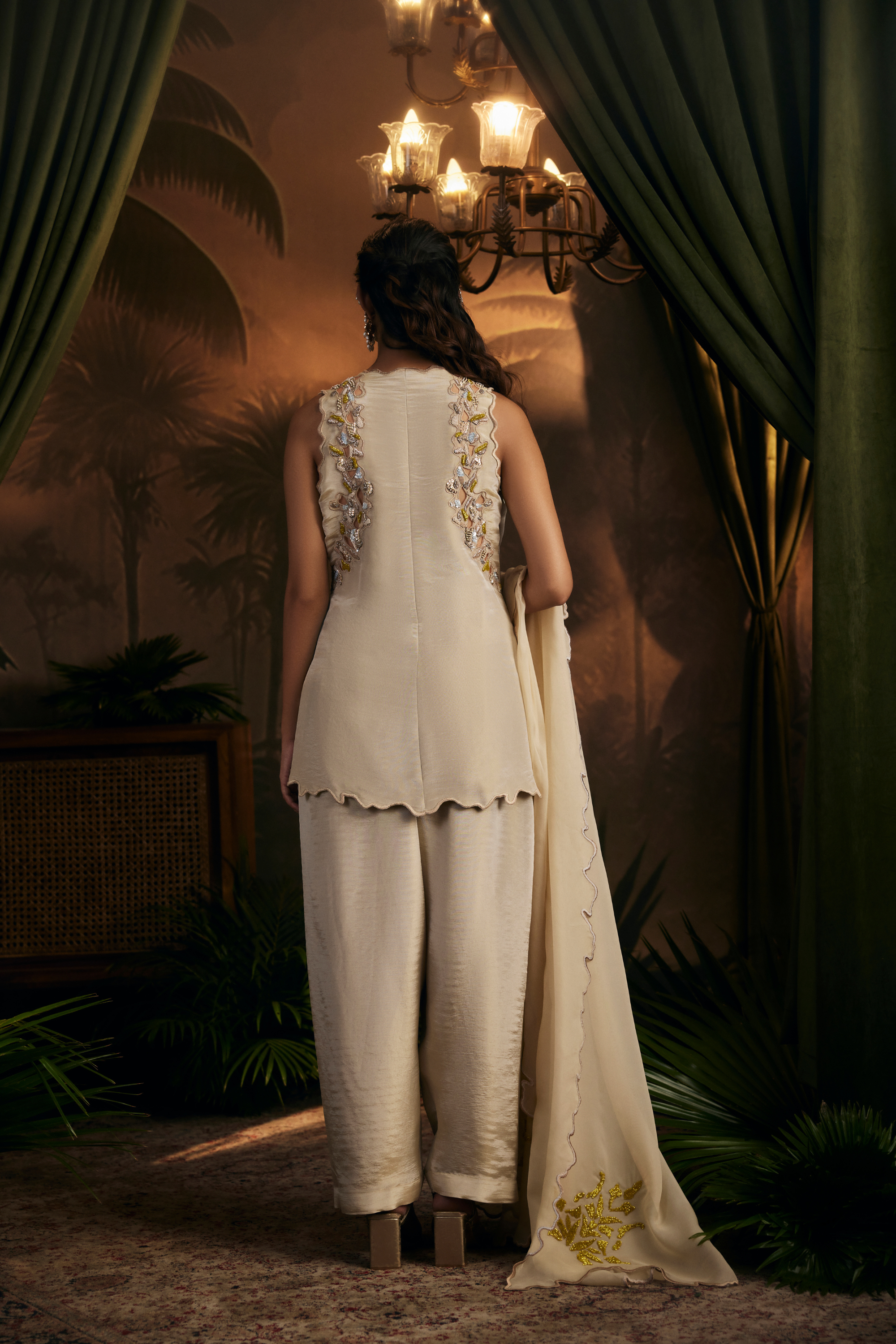 Embroidered Tunic Set