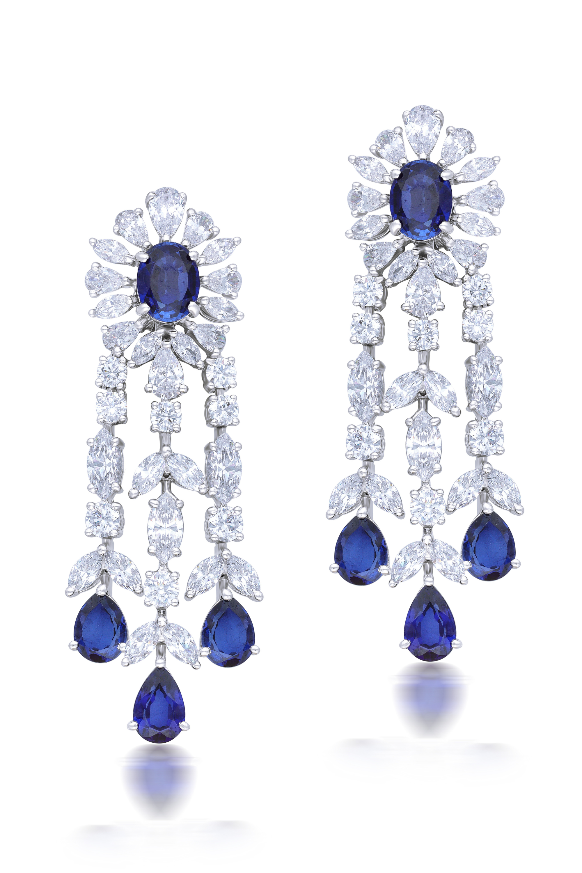 Bridal Earring In White Swarovski Zirconia