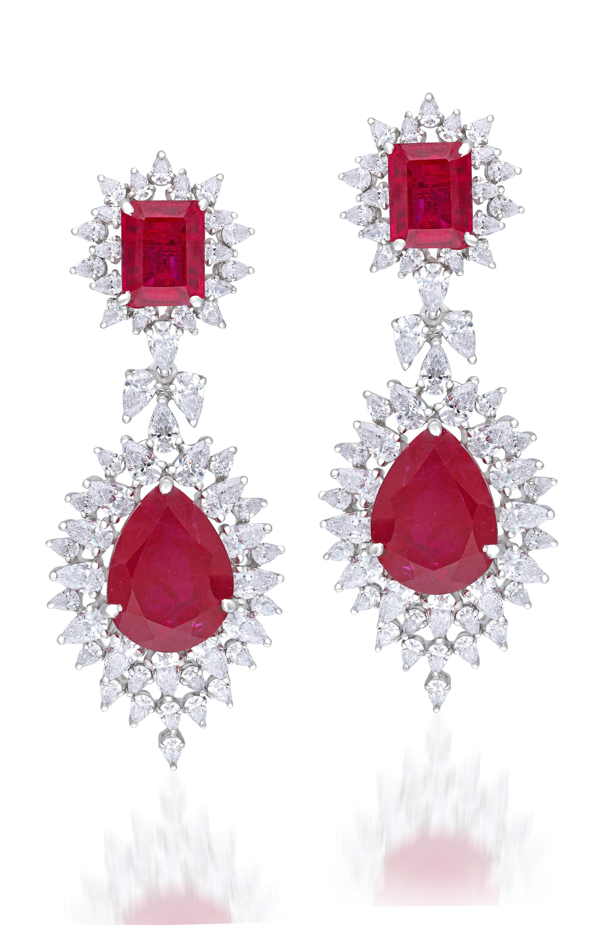 Bridal Earrings In White
