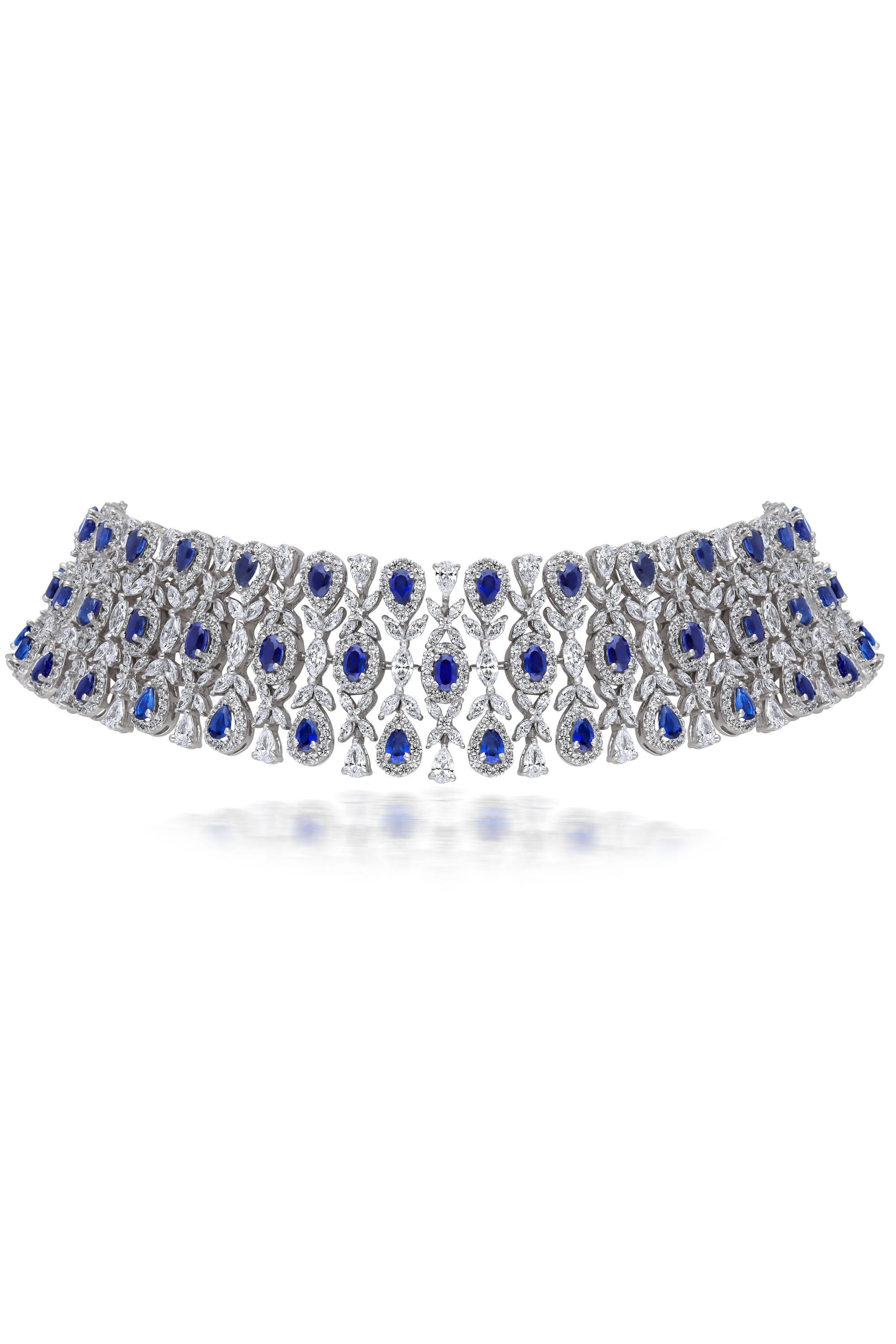 Necklace In White Swarovski Zirconia