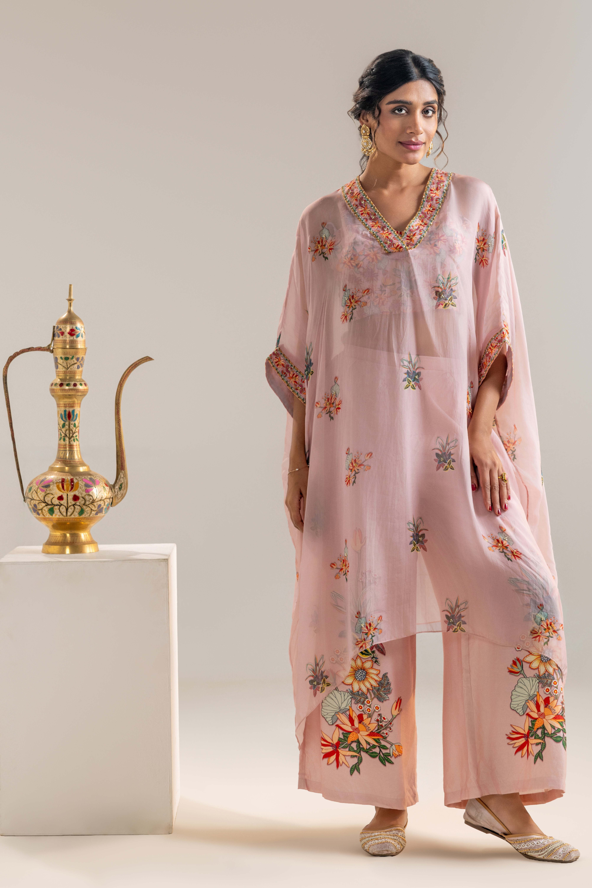 Arani Embroidered Kaftan Set