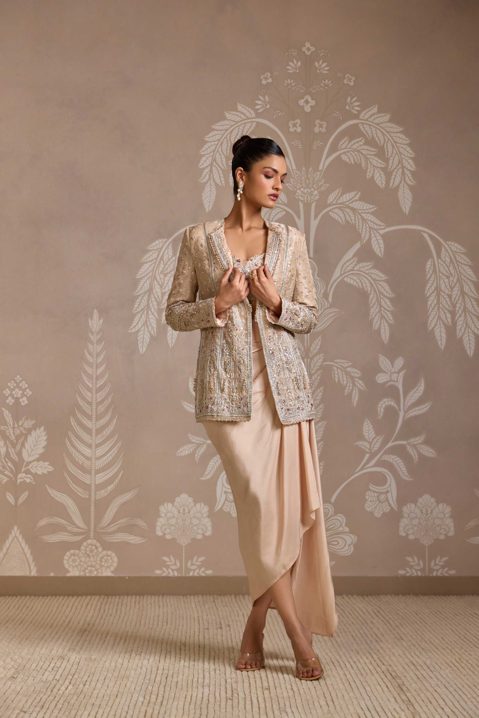 Loop Jacket Skirt Set