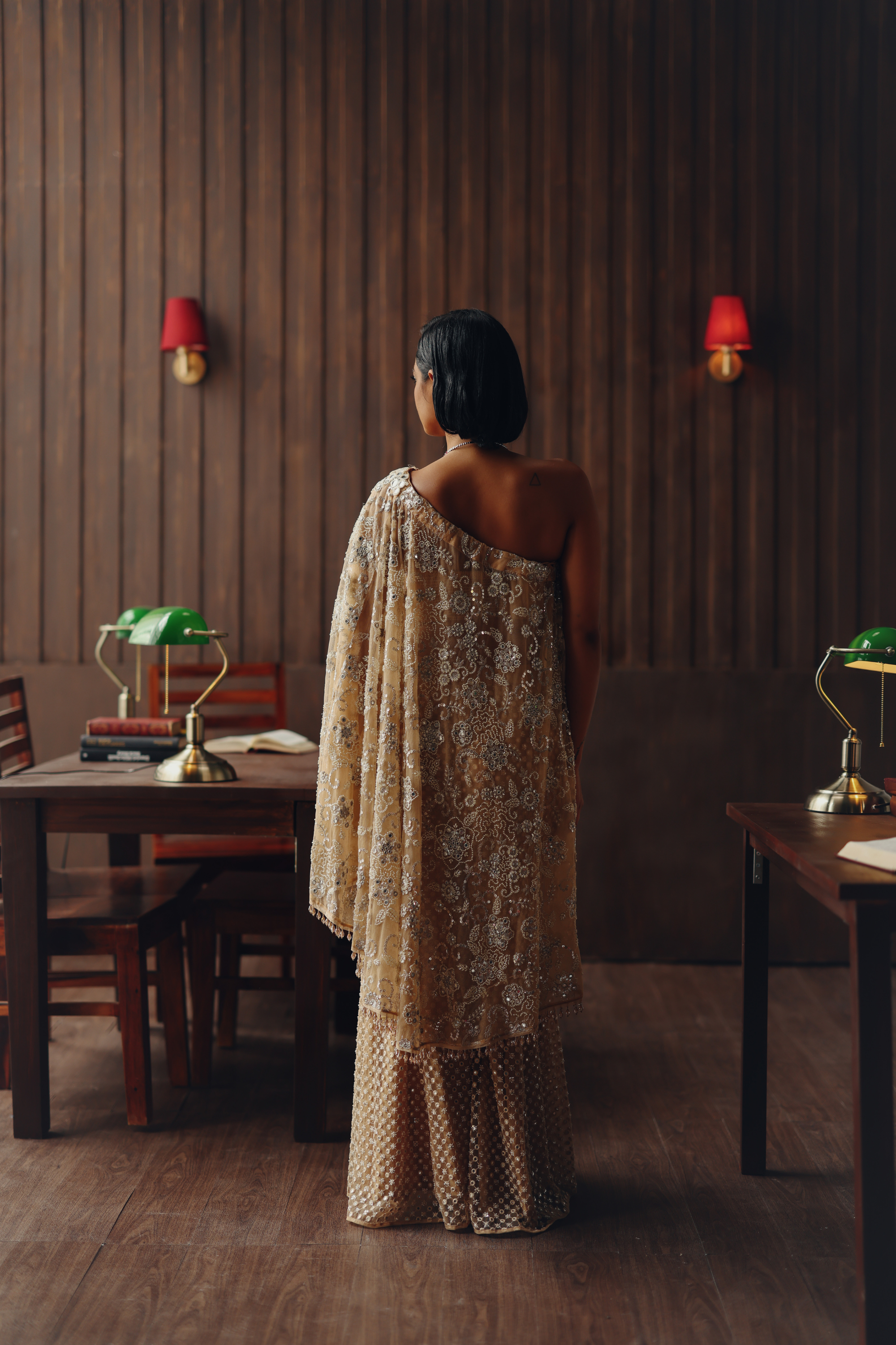 One Shoulder Cape