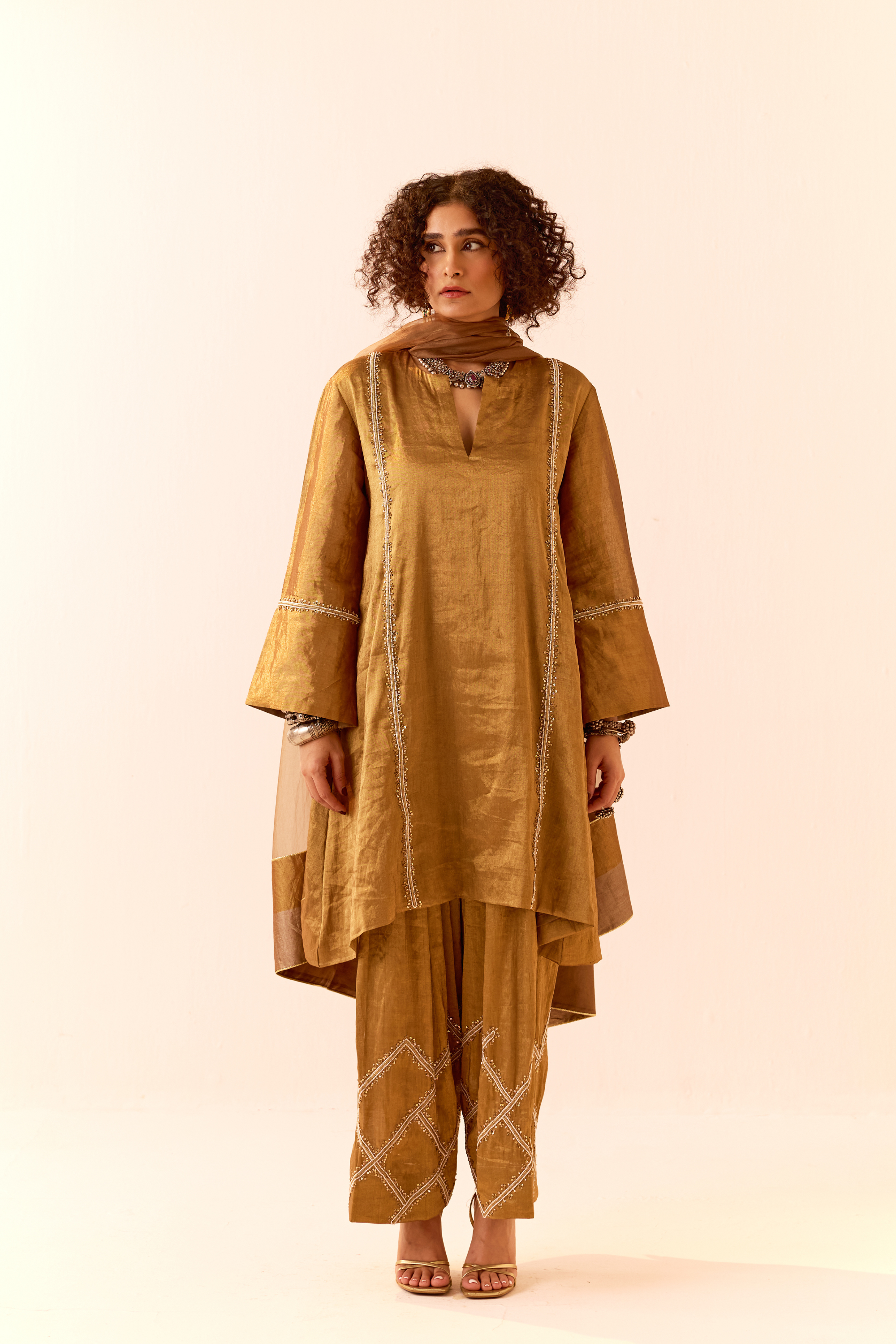 Gold Kurta Salwar Set