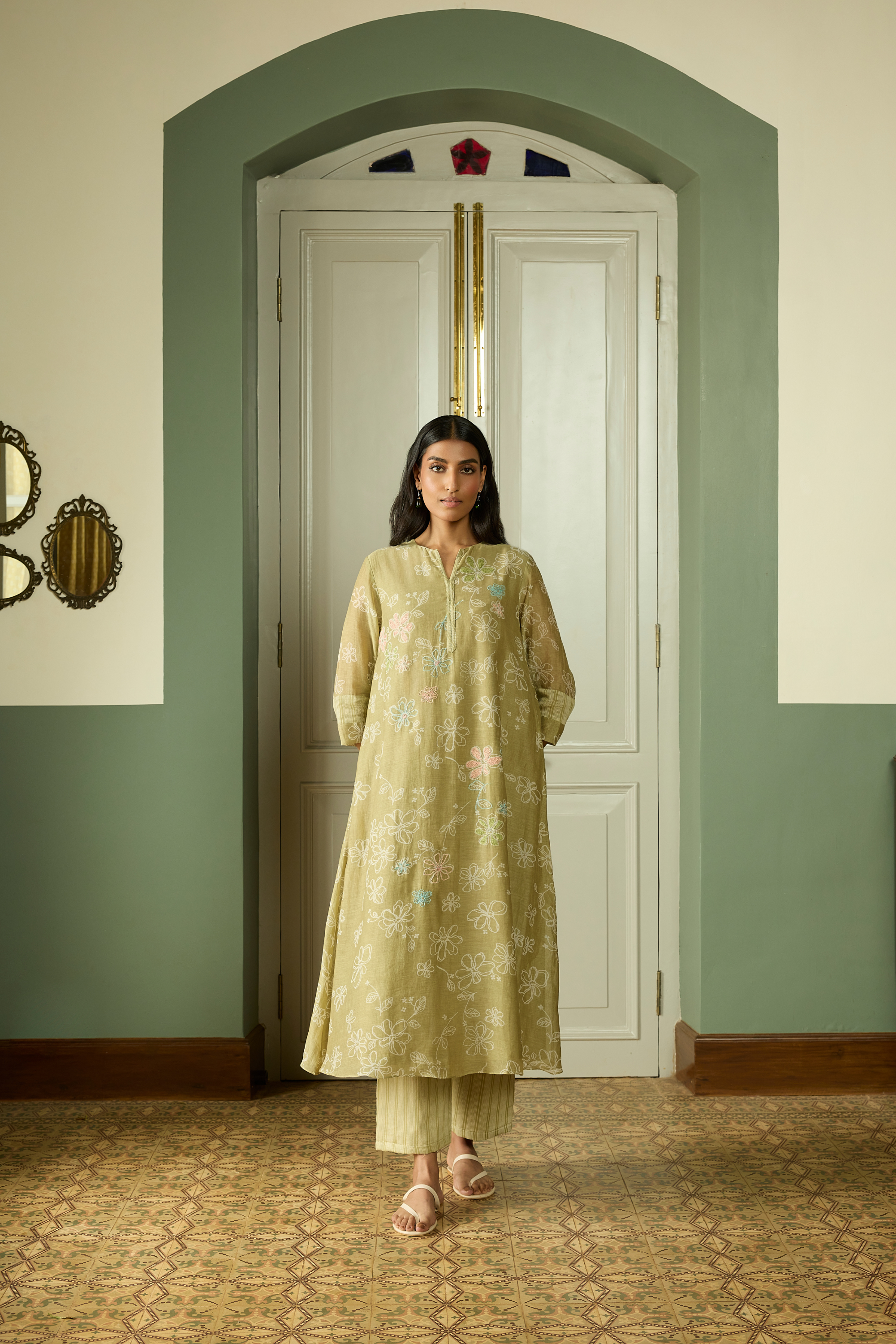 Meadow Thread Embroidered Co-ord Set