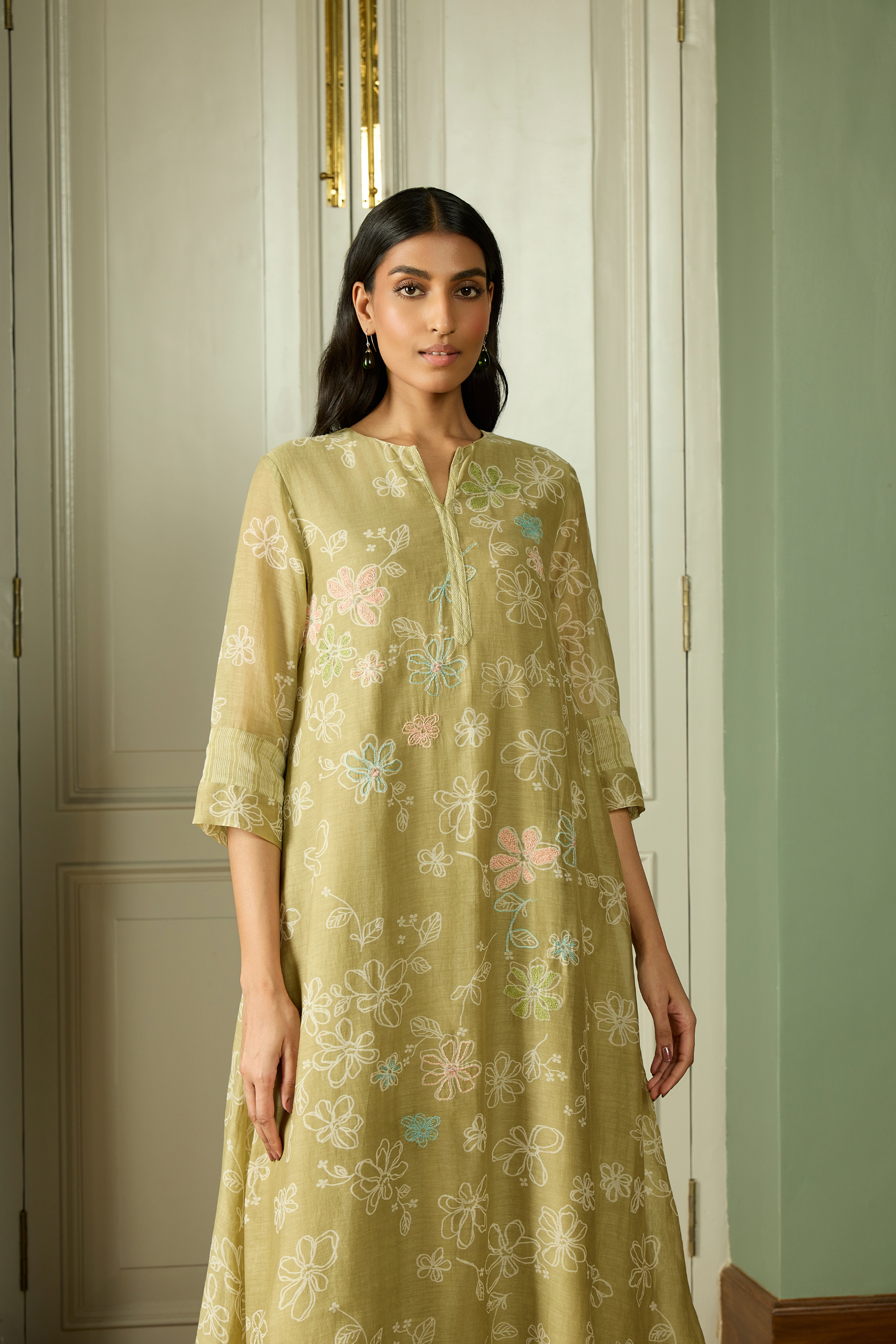 Meadow Thread Embroidered Co-ord Set