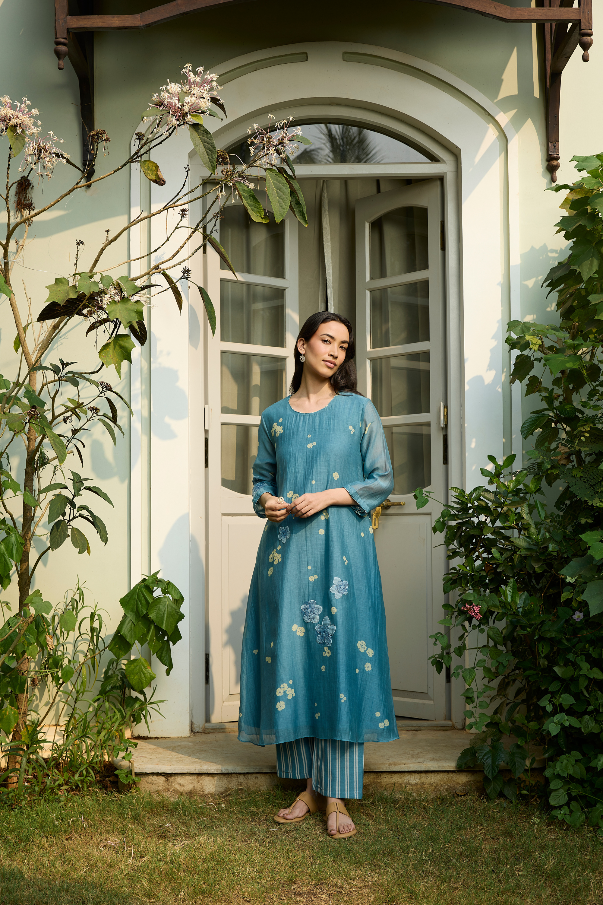 Ocean Blue Applique Co-ord Set