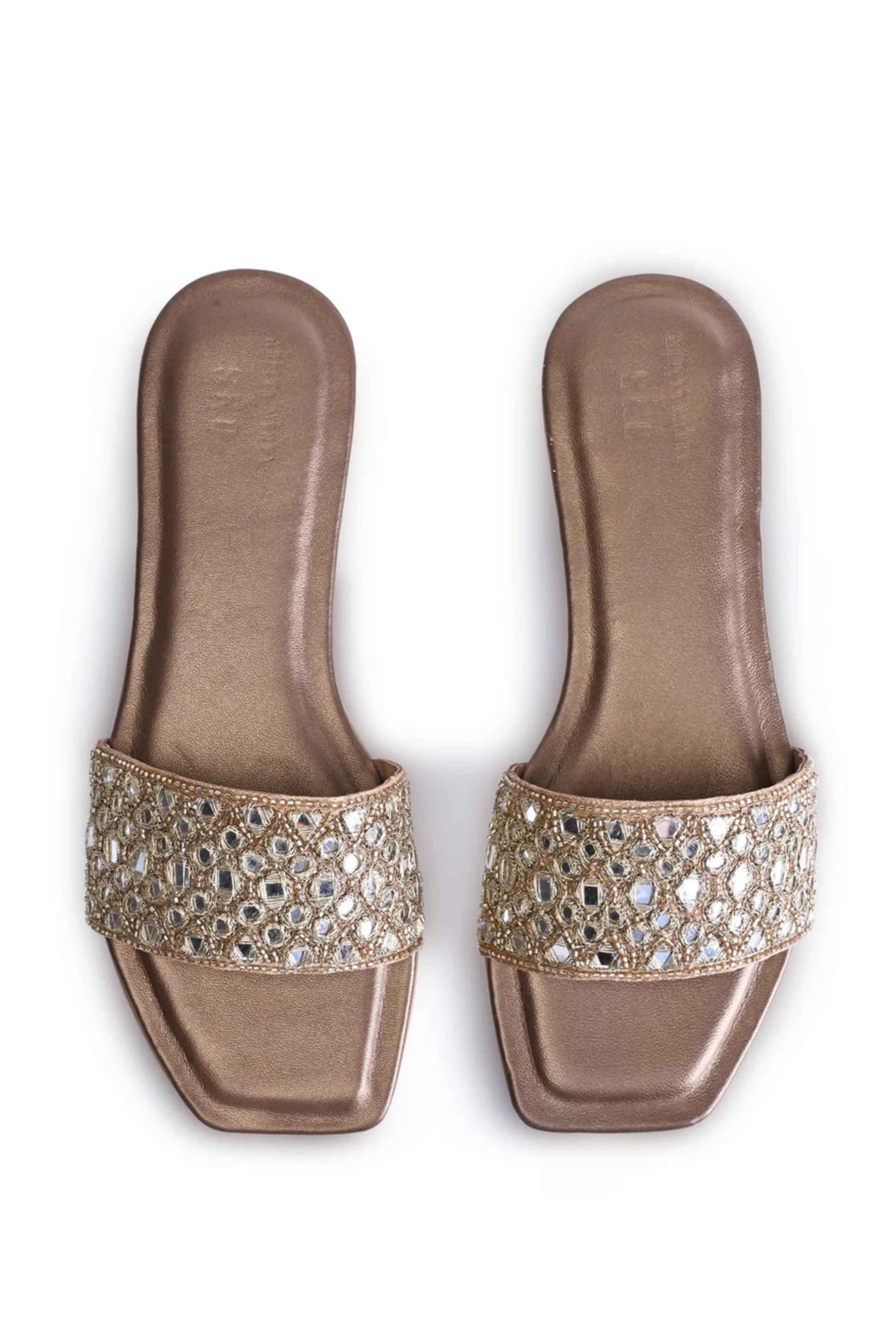 Luxe Reflective Gold Flat