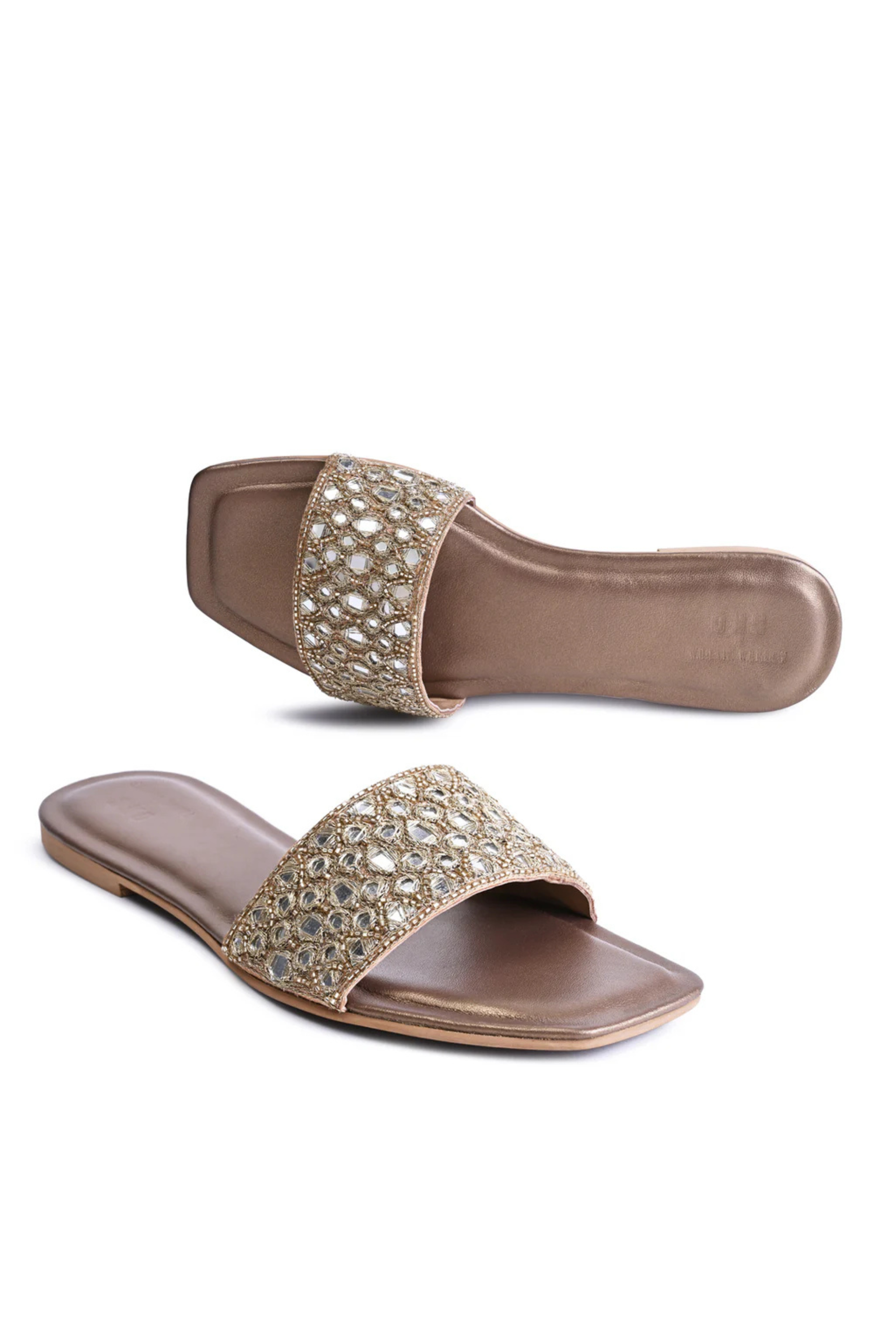 Luxe Reflective Gold Flat