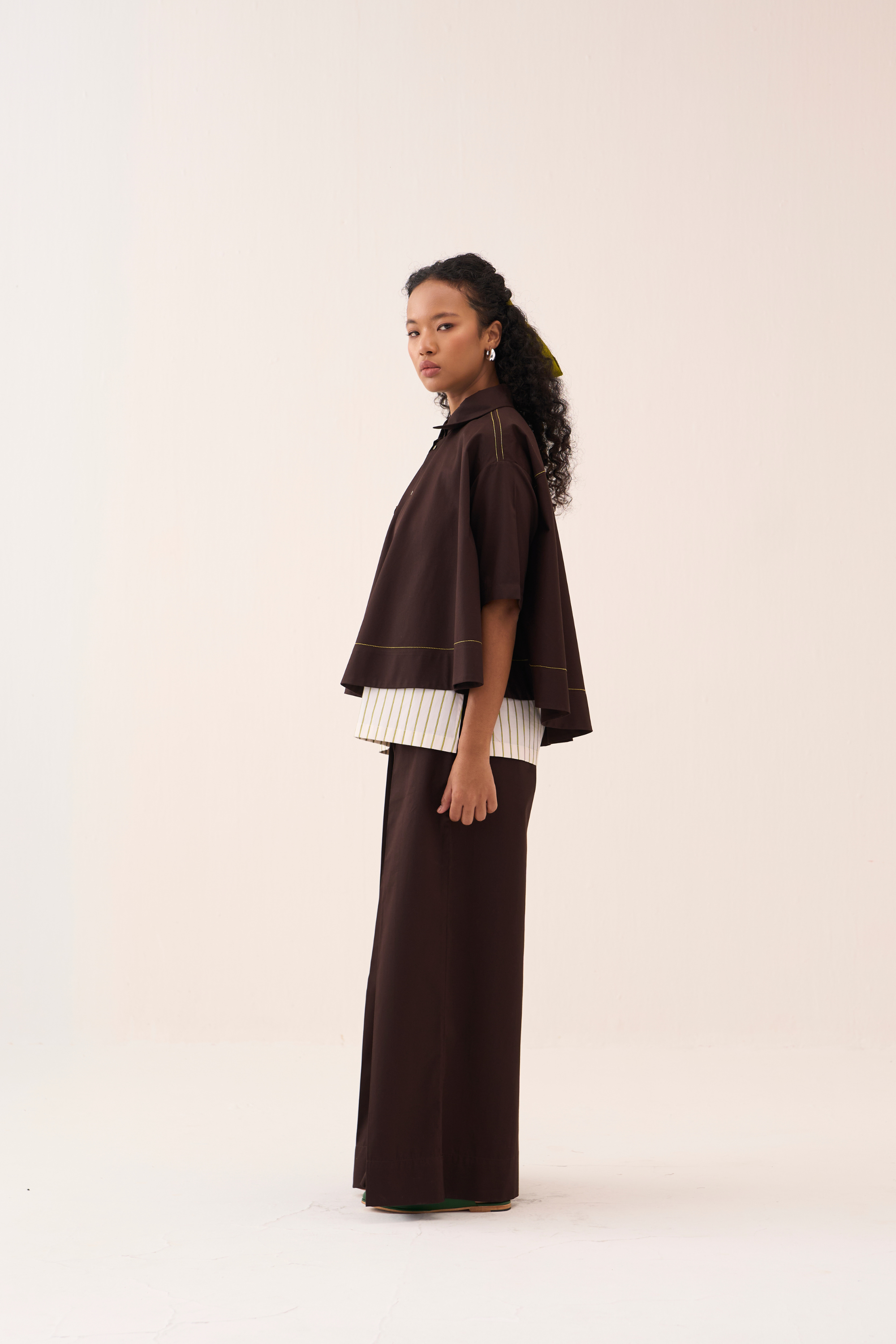 Wide Hem Shirt Co-ord (set Of 2)