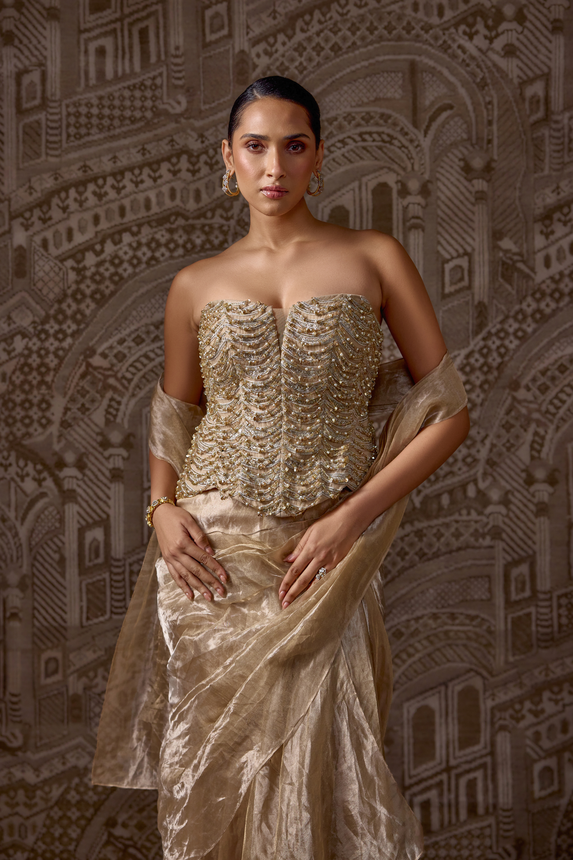 The Golden Era Saree Set