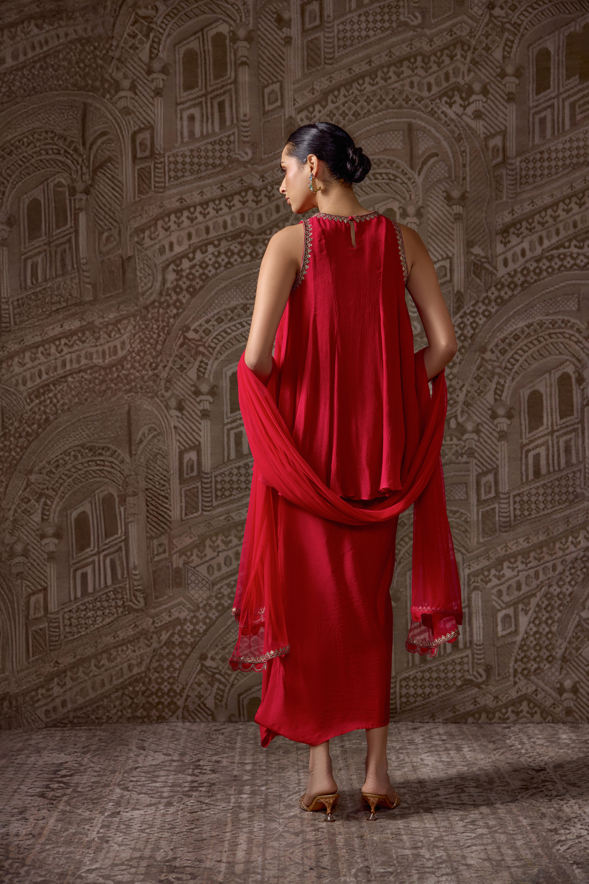 The Crest Kurti Skirt Set