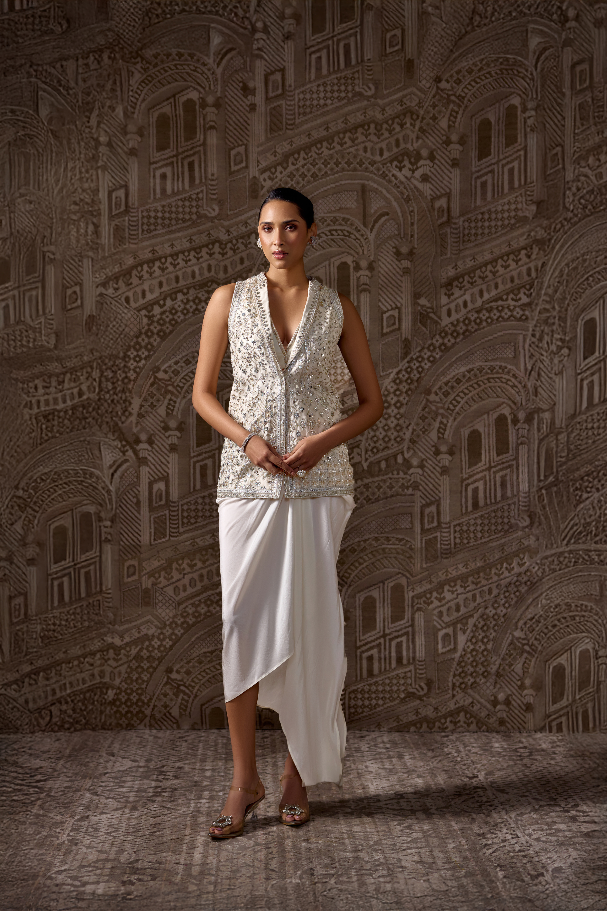The Vestige Jacket Skirt Set