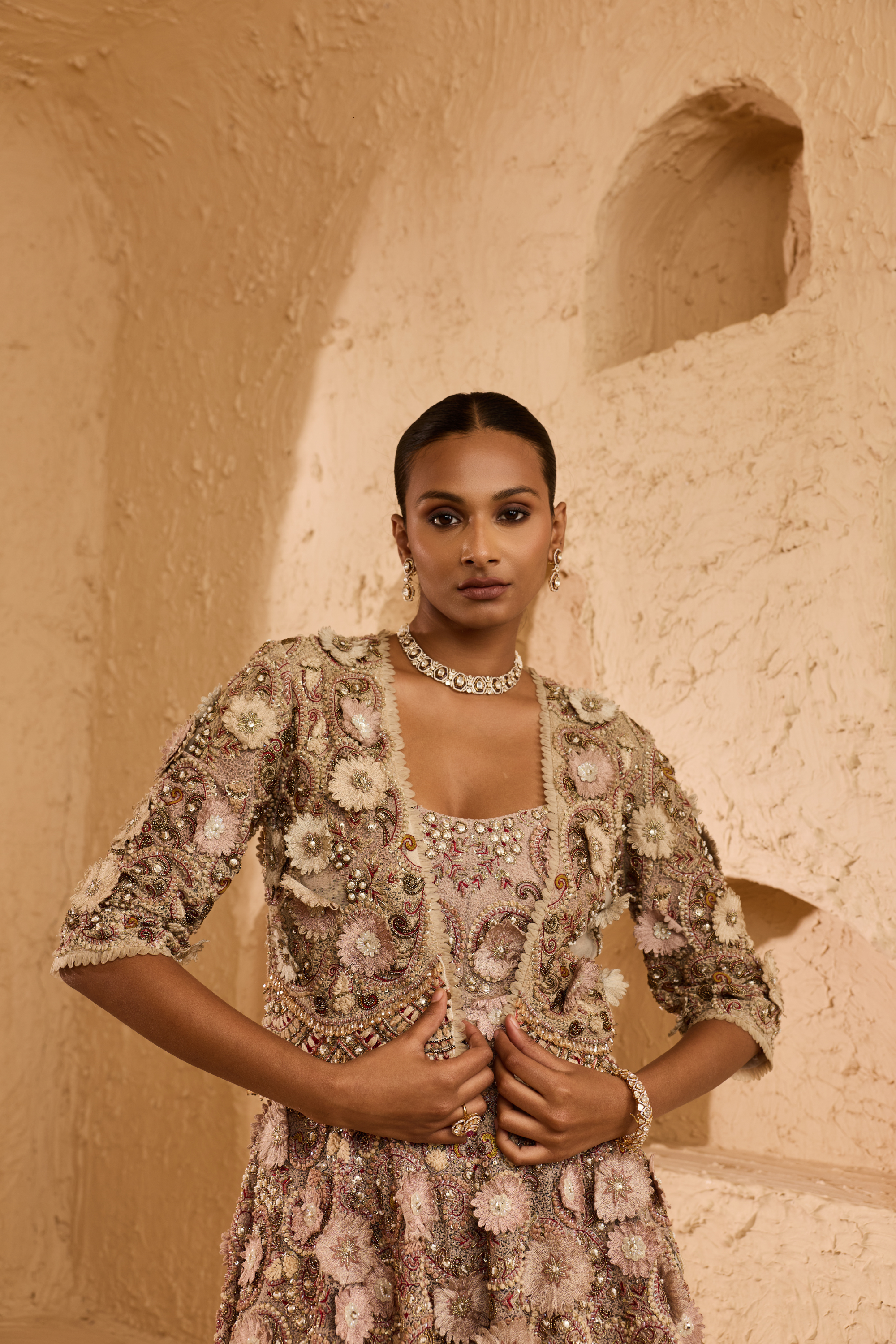 Myra Peplum Set