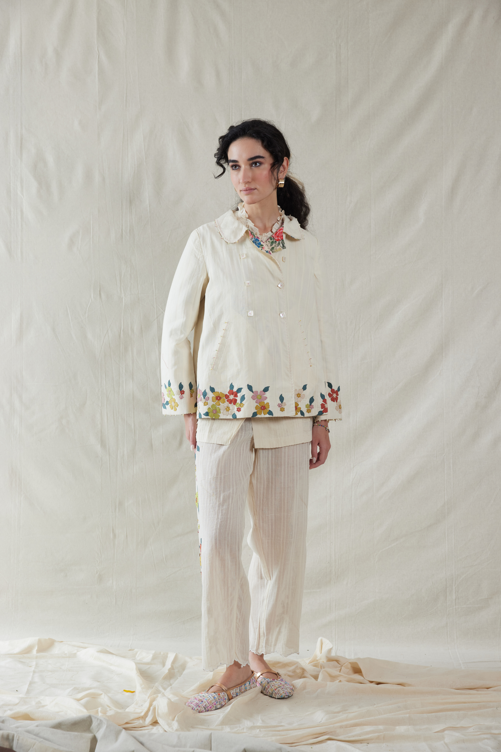 Hand Woven Cotton Silk Bottom