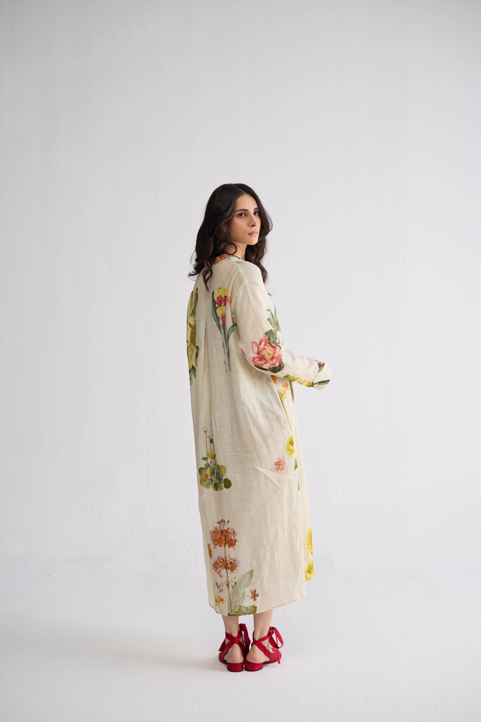 Primavera Linen Shirt Dress