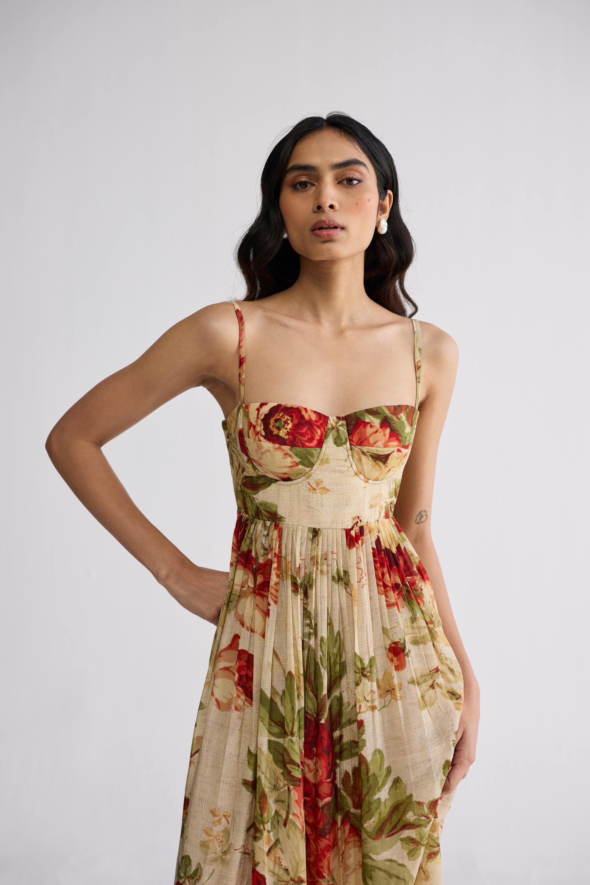 Sama Crepe Bralette Dress